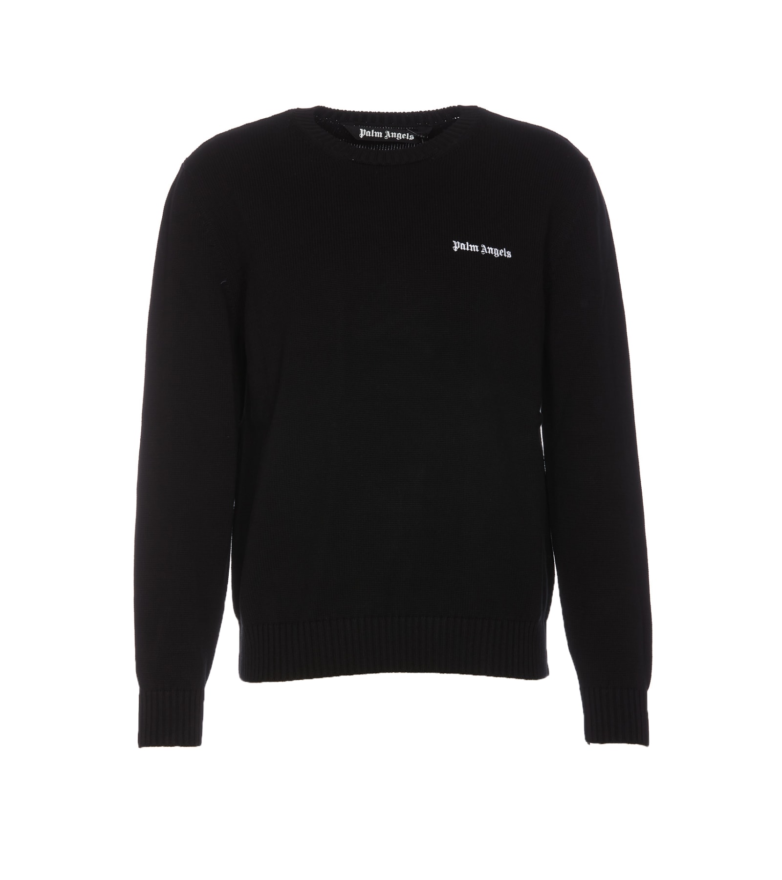 Shop Palm Angels Classic Logo Sweater In Black