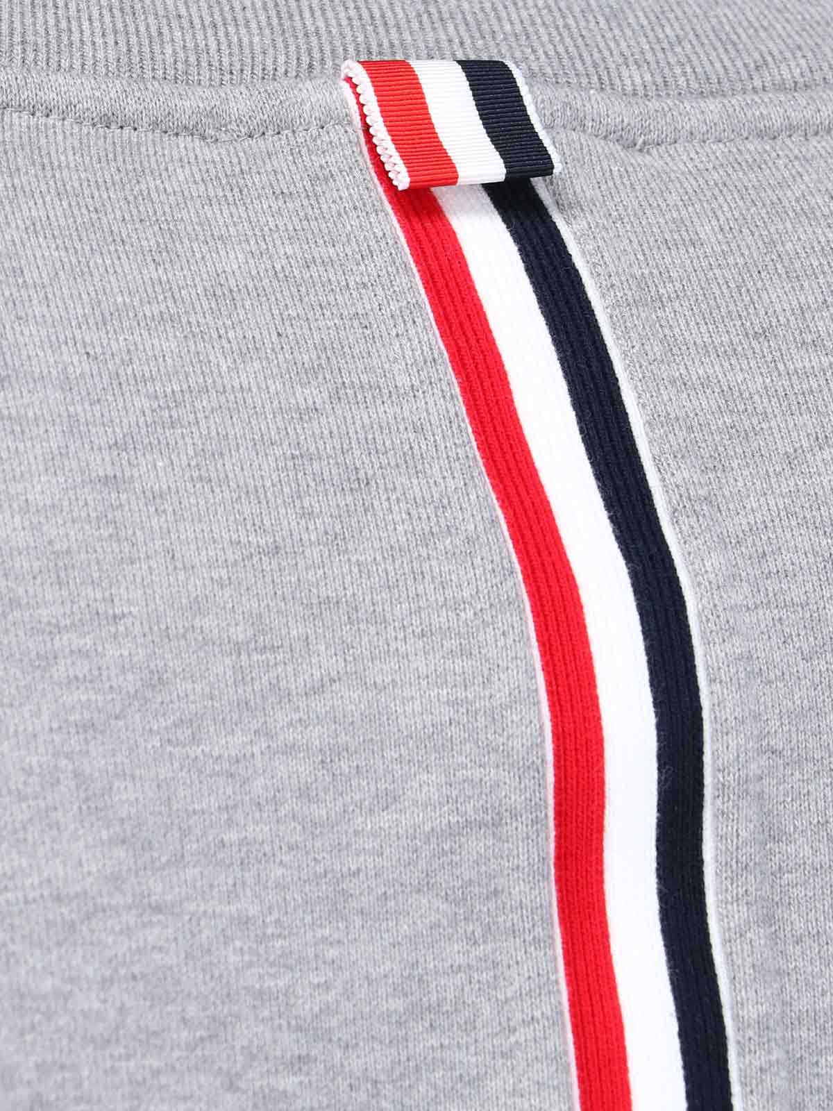 Shop Thom Browne - Tricolor Grosgrain Sweatshirt In 055