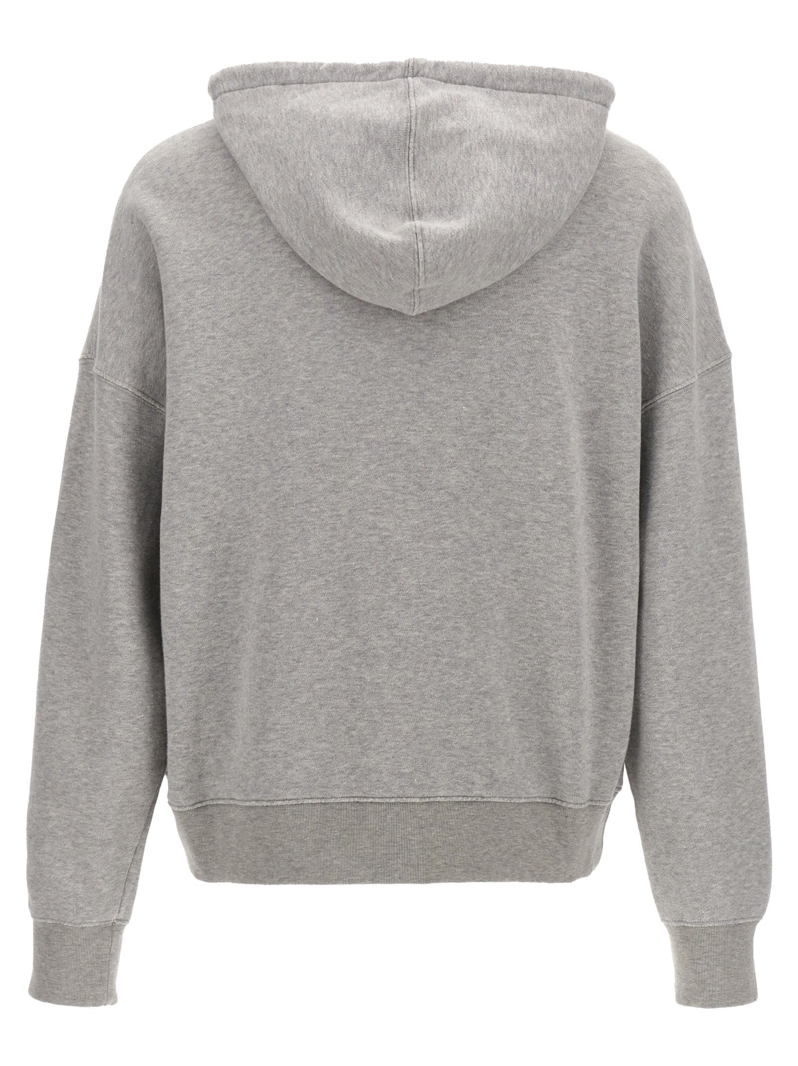 Shop Golden Goose Michael Hoodie In Alluminium Melange Gray