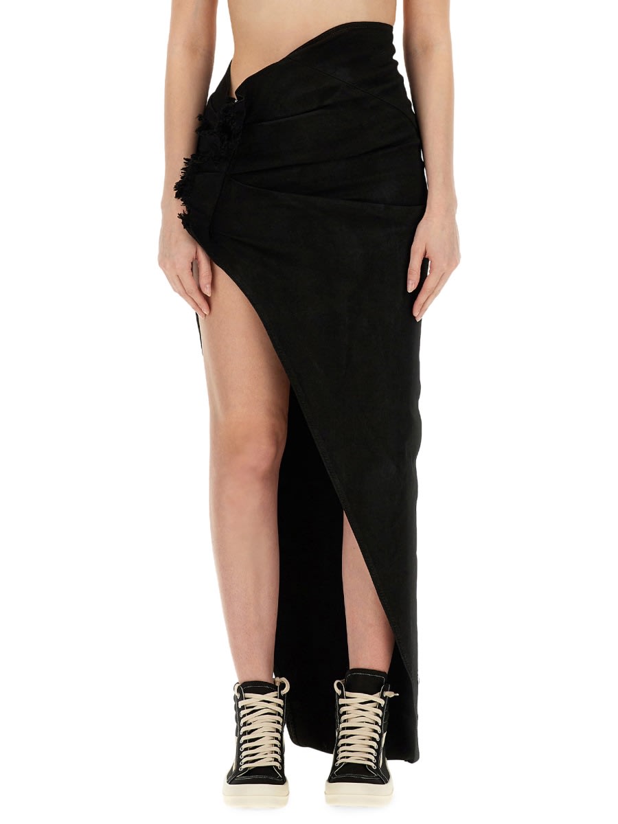 Shop Drkshdw Long Skirt In Black
