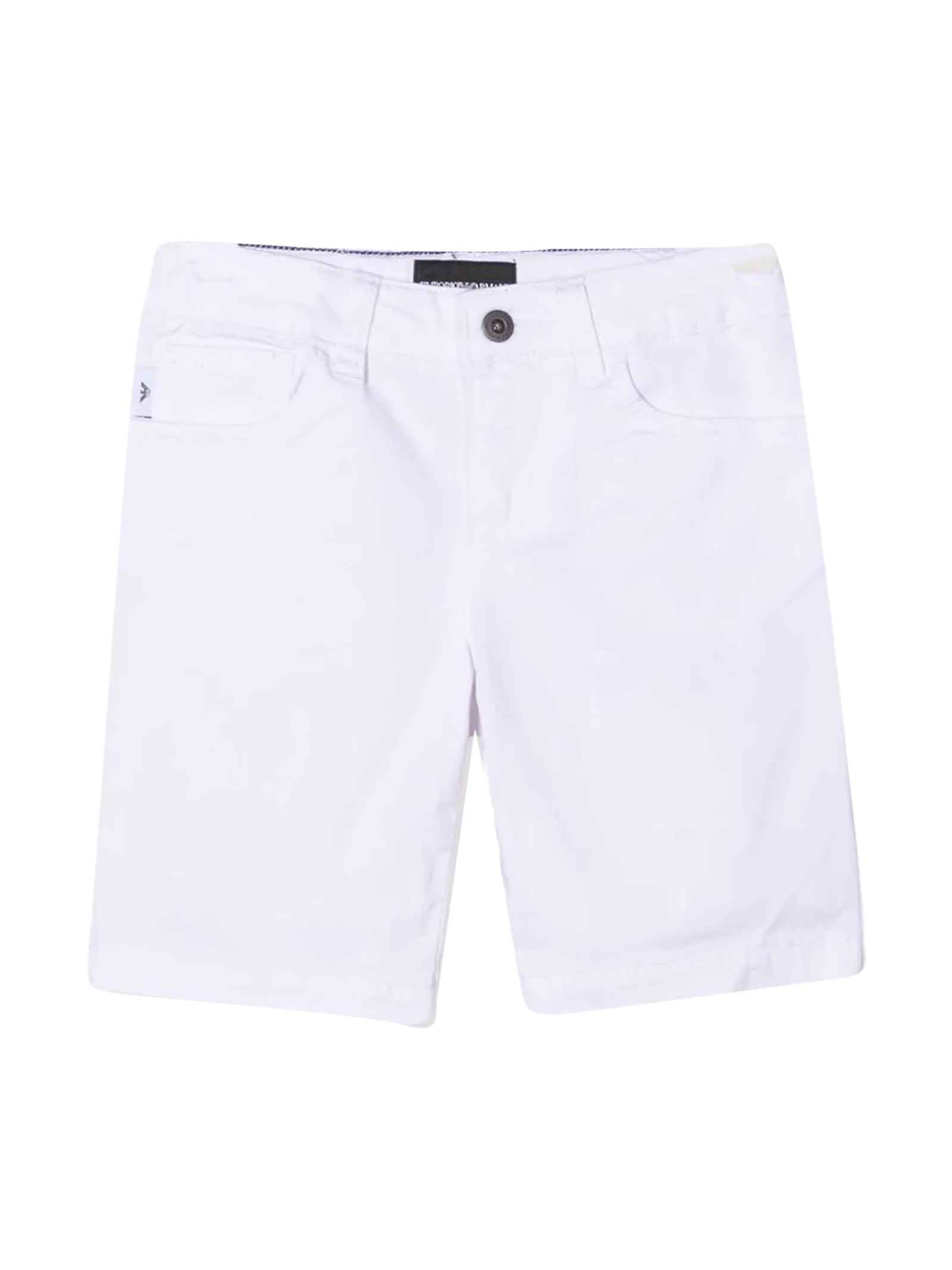 Emporio Armani Dsquared2 Kids White Teen Boy Shorts