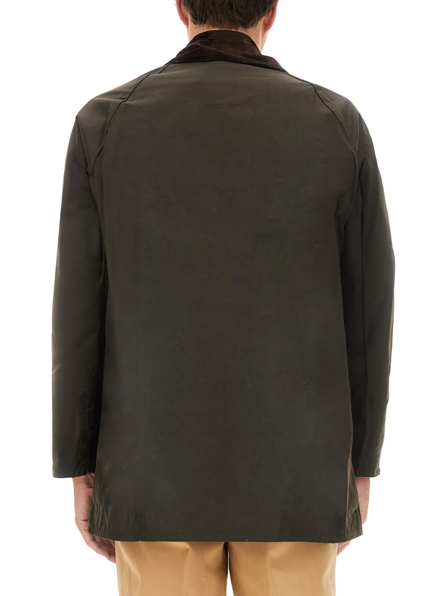 Barbour Classic Bedale Wax Jacket Aw25 Wax Cot Outw In Green