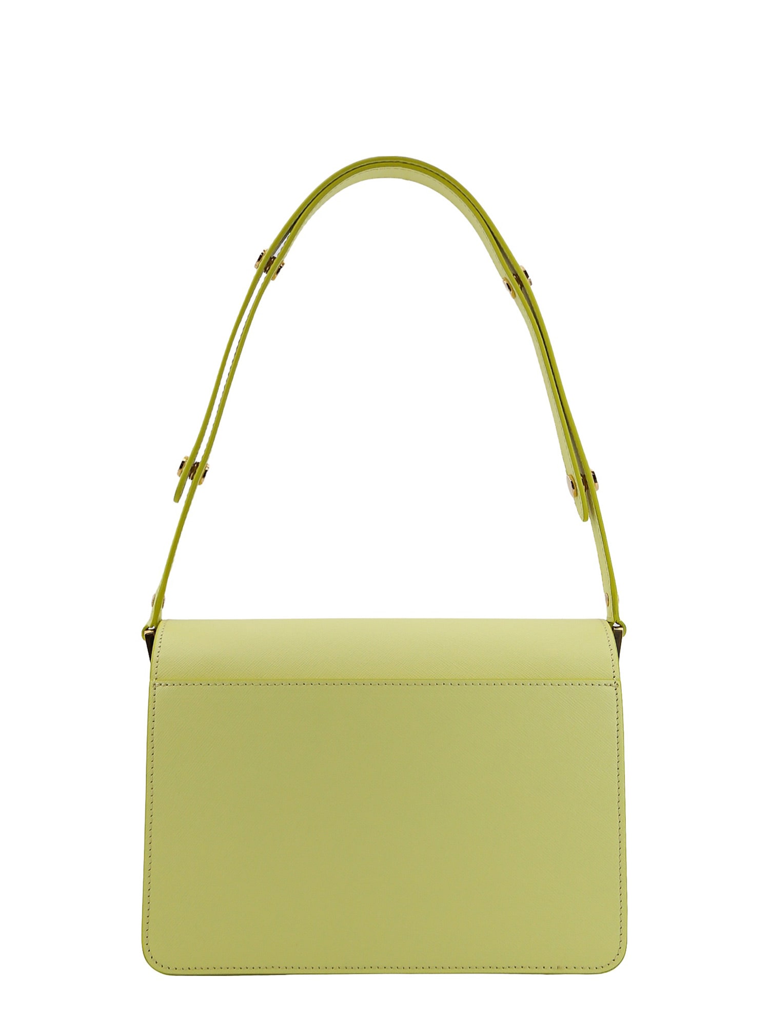 Shop Marni Trunk Bag Shoulder Bag In Yellow