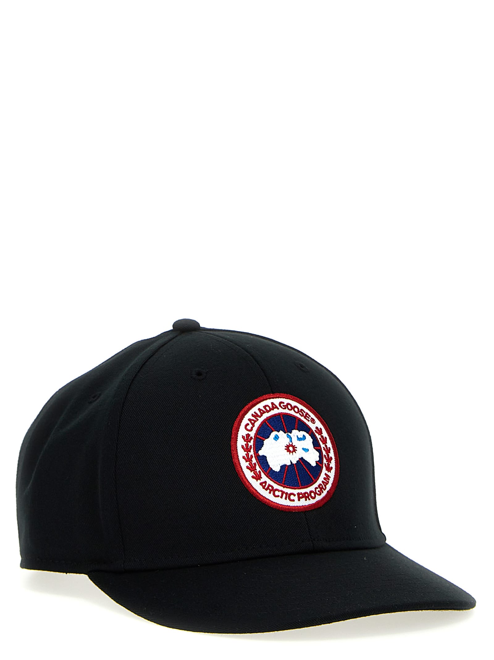 Canada Goose Arctic Disc Logo Baseball Cap In Black