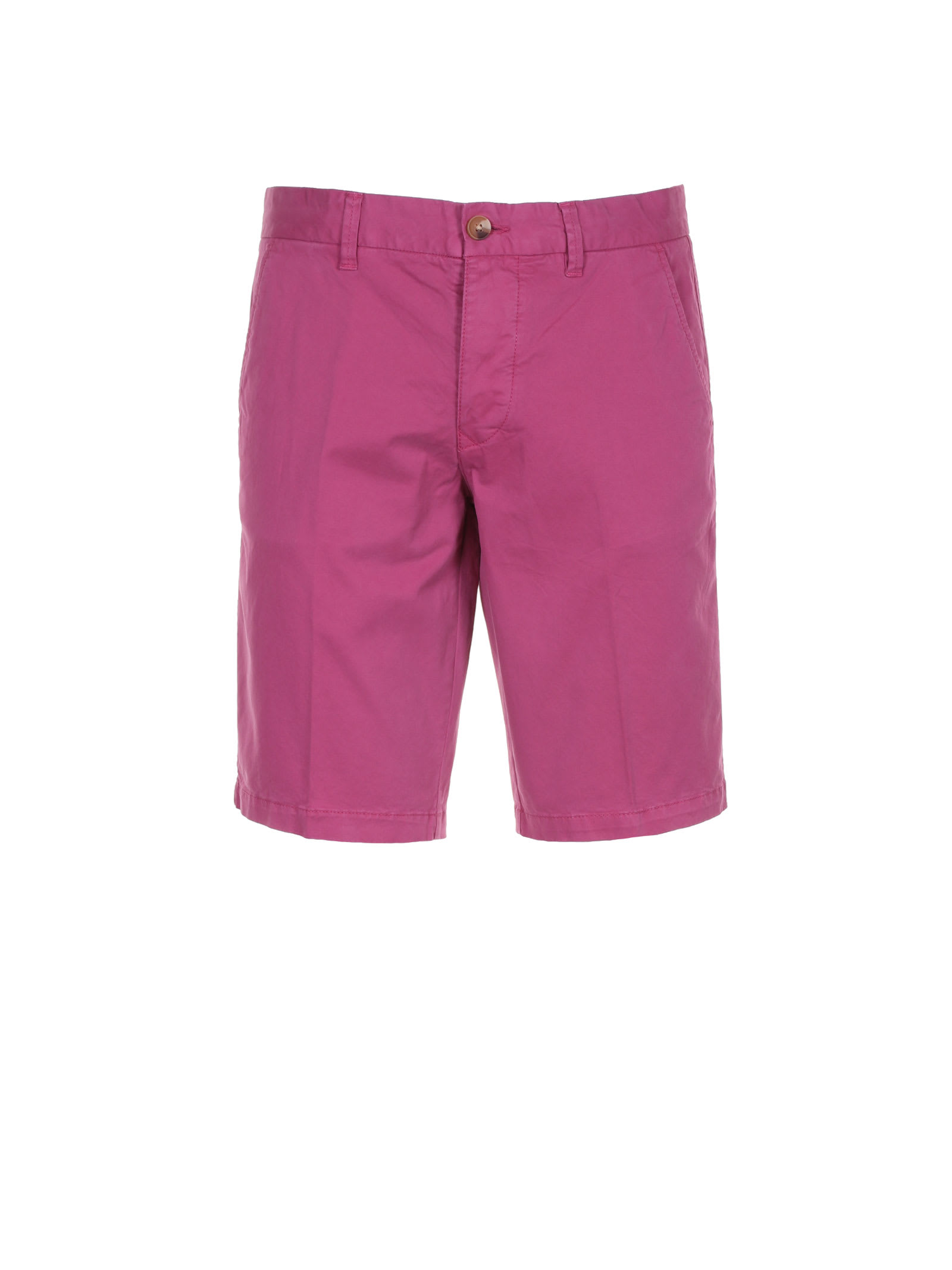 Blauer Chino Stretch Shorts In Rosa