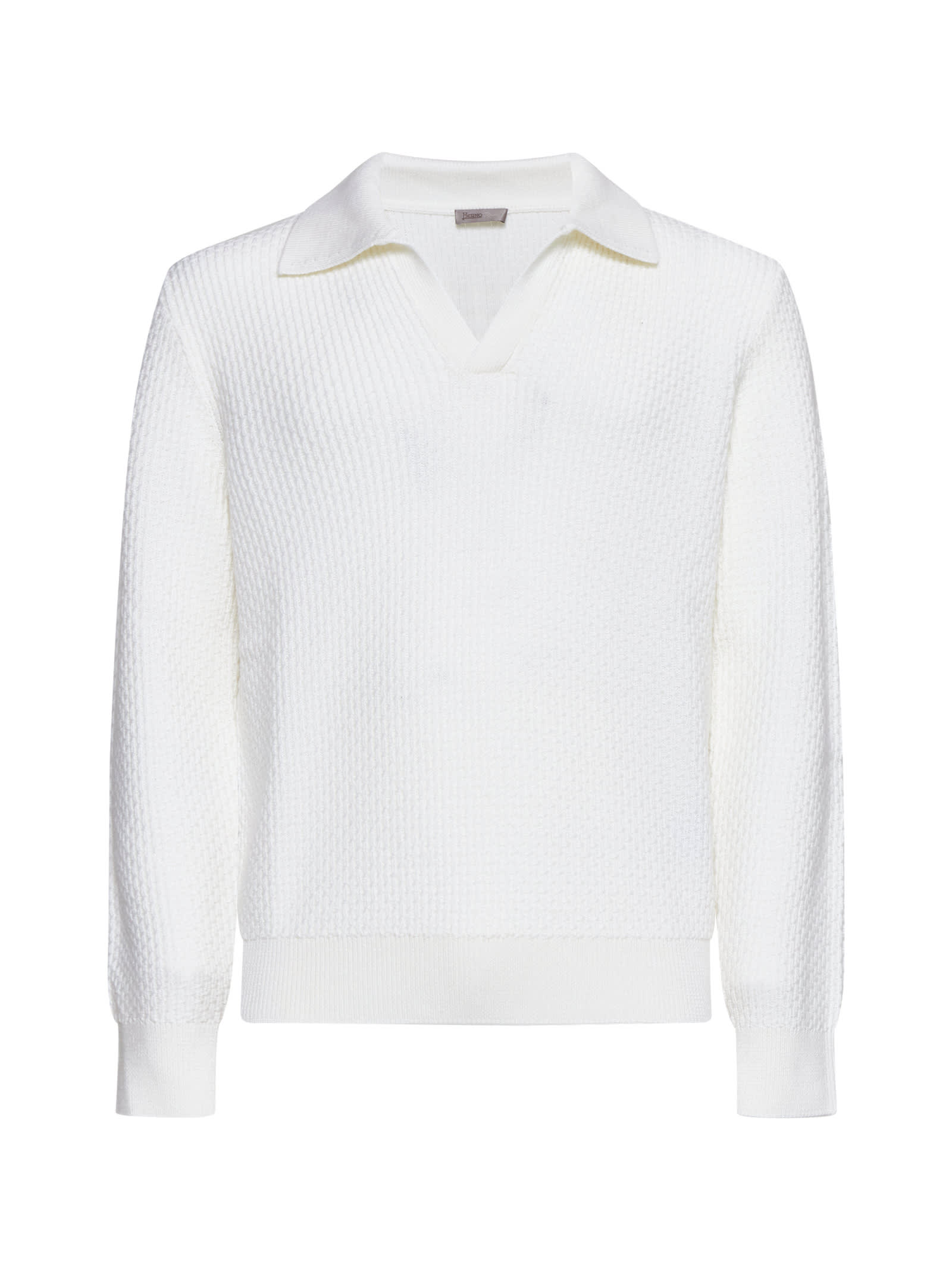 Shop Herno Polo Shirt In White