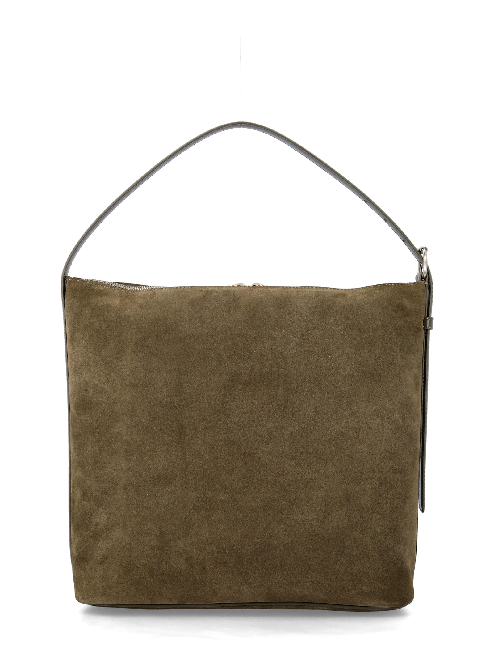 Apc Vera Suede Shoulder Bag With Adjustable Strap In Brown