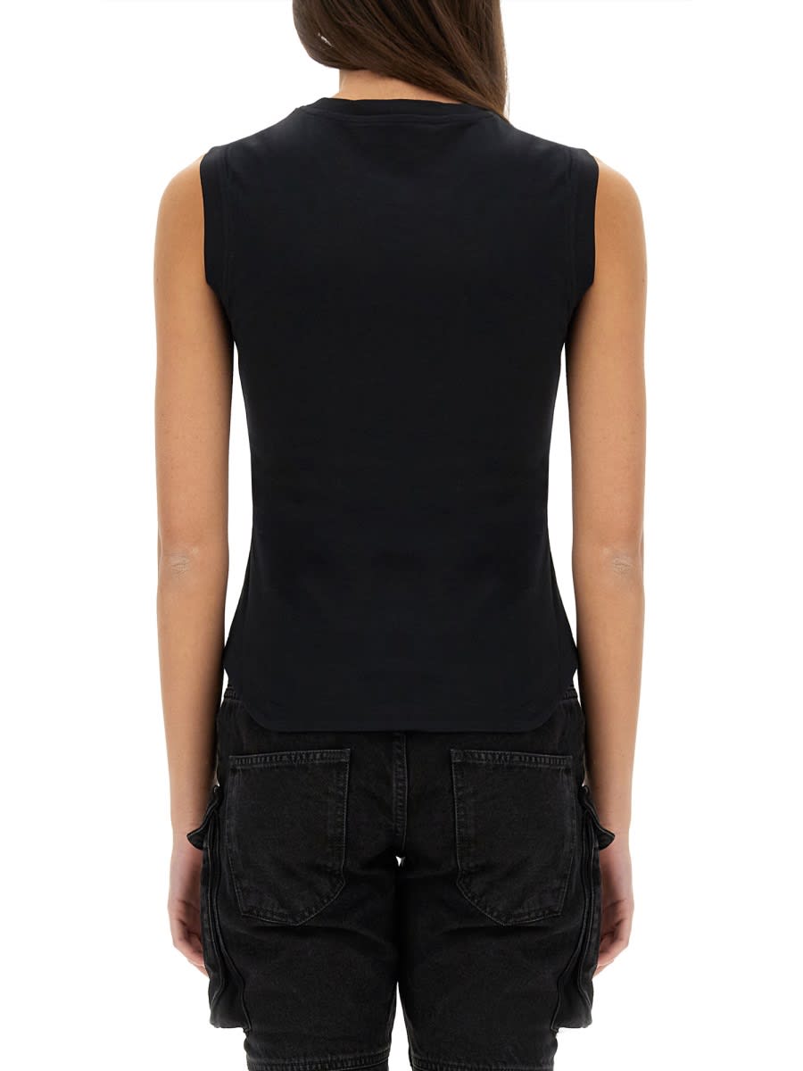 Shop Attico Tank Top Reese In Black