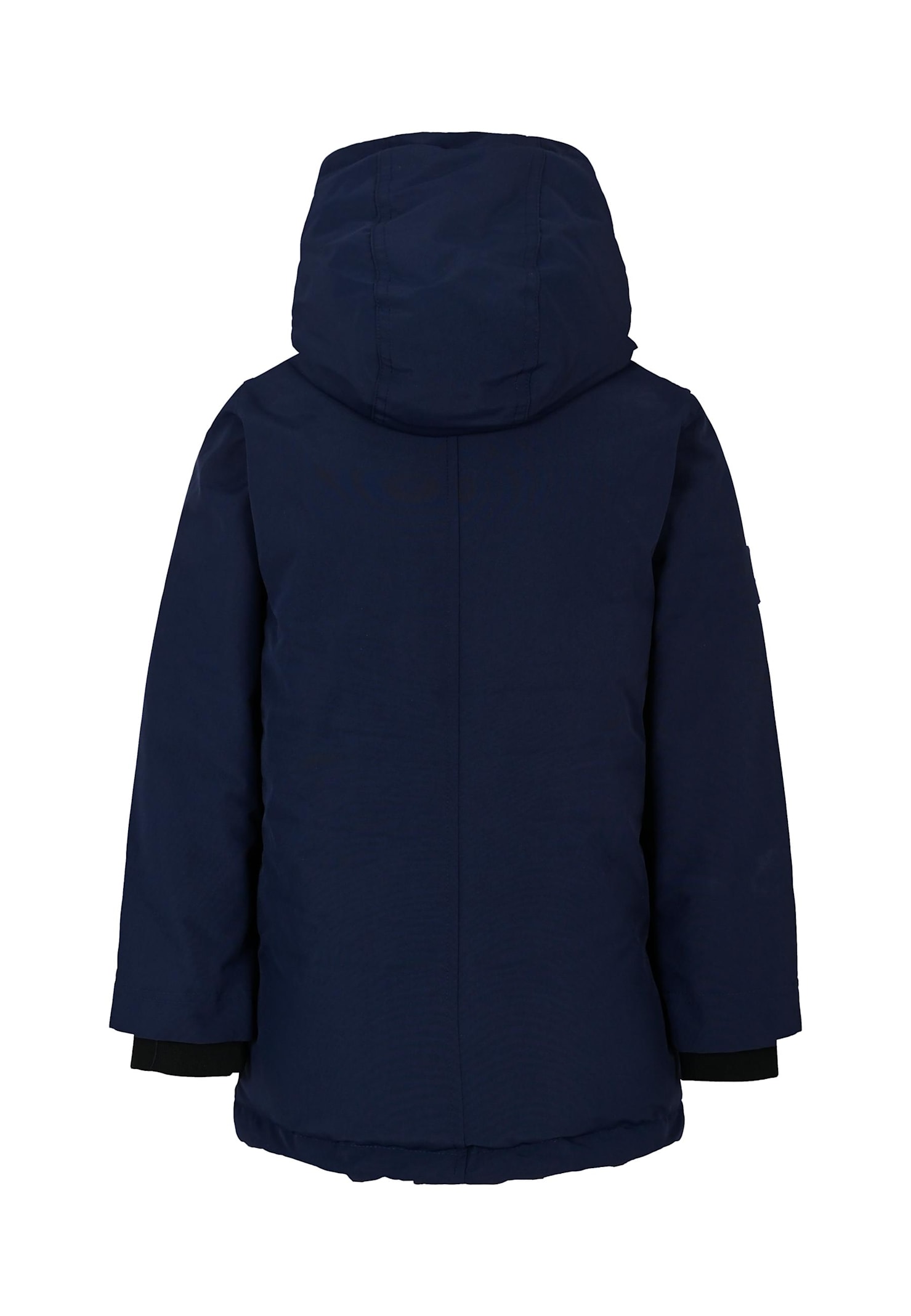 Hugo Boss Blue Parka For Boy With Logo In Blue