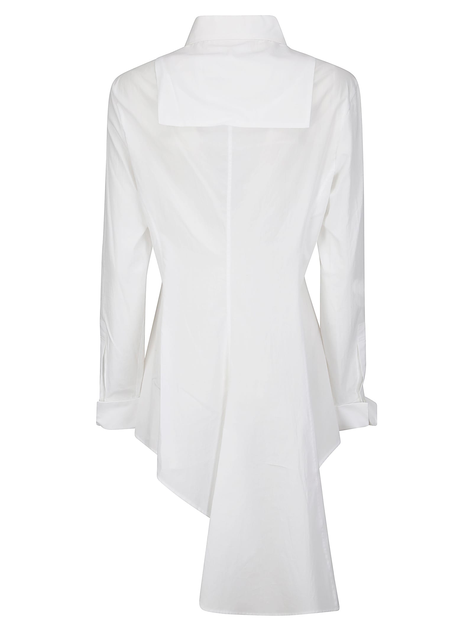 Shop Yohji Yamamoto Sailor Cutting Blouse In Off White