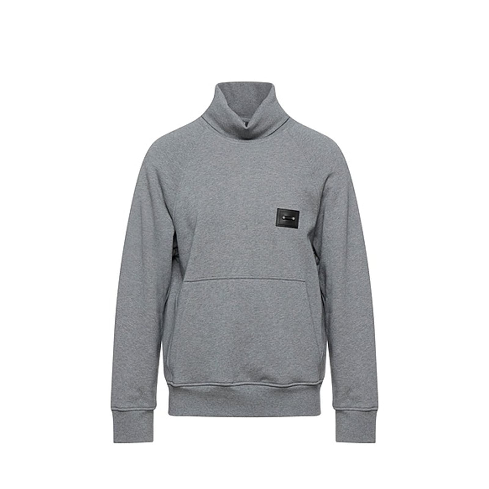 Shop Neil Barrett Jewel Turtleneck Sweatshirt In Gray