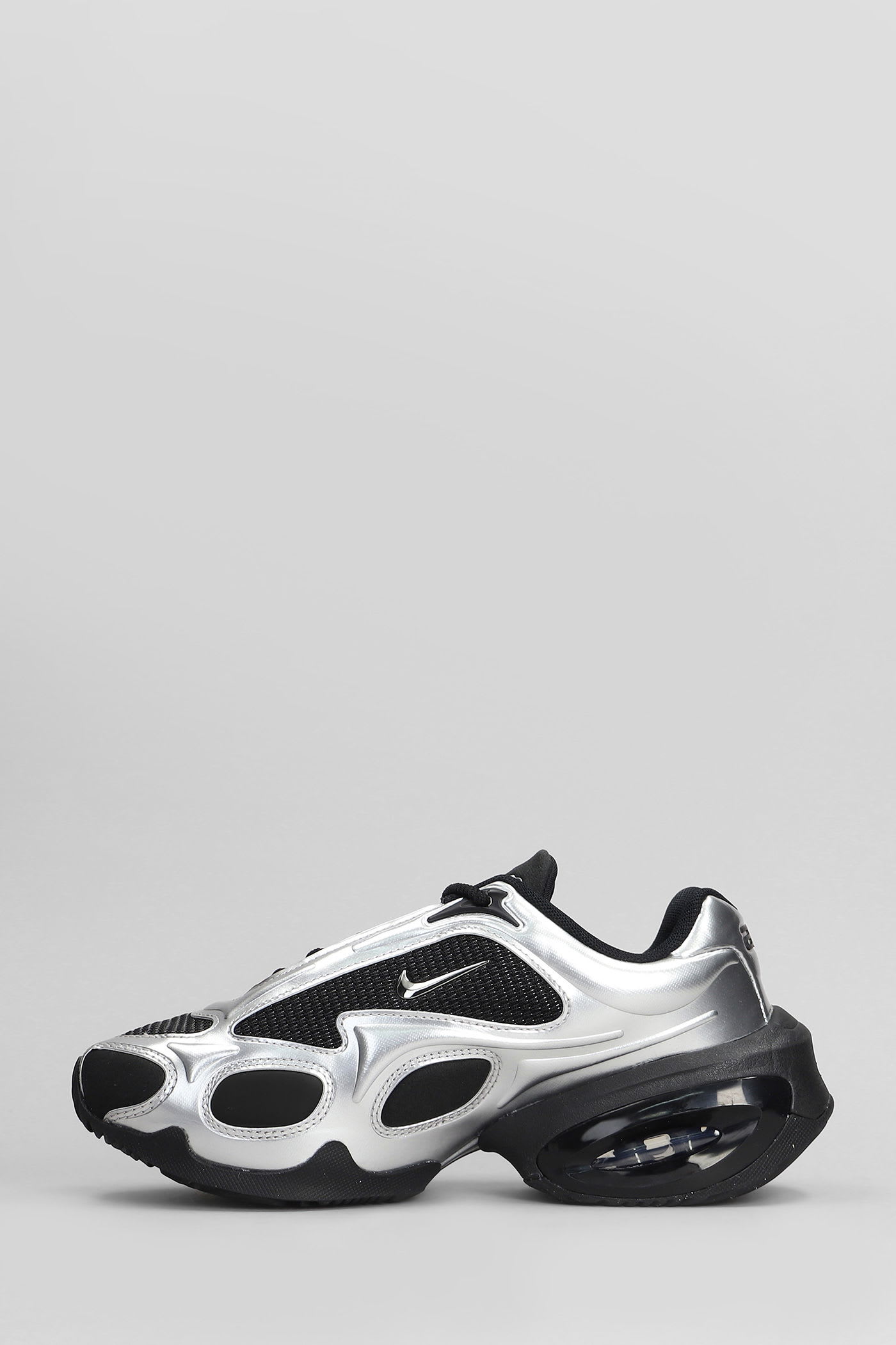 Nike Air Max Muse Sneakers In Silver Leather And Fabric In Multi