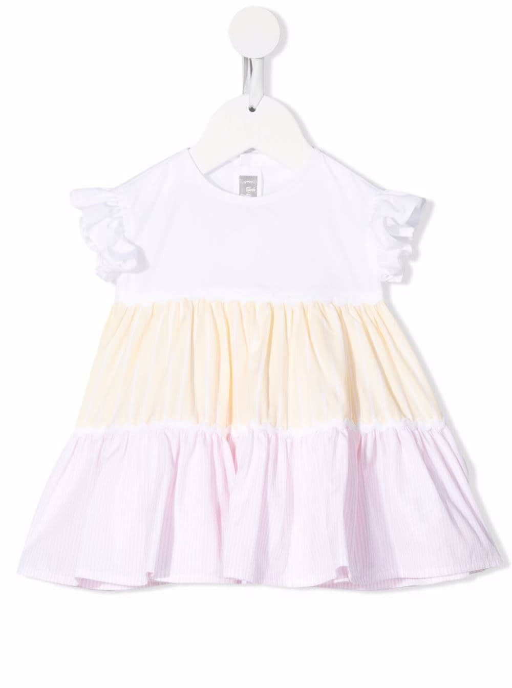 Il Gufo Kids Baby Girls Multicolor Striped Cotton Dress