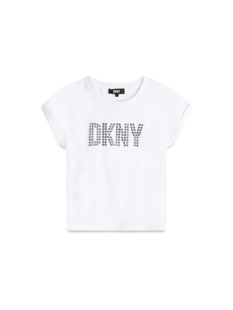 Dkny Kids' Tee Shirt In White