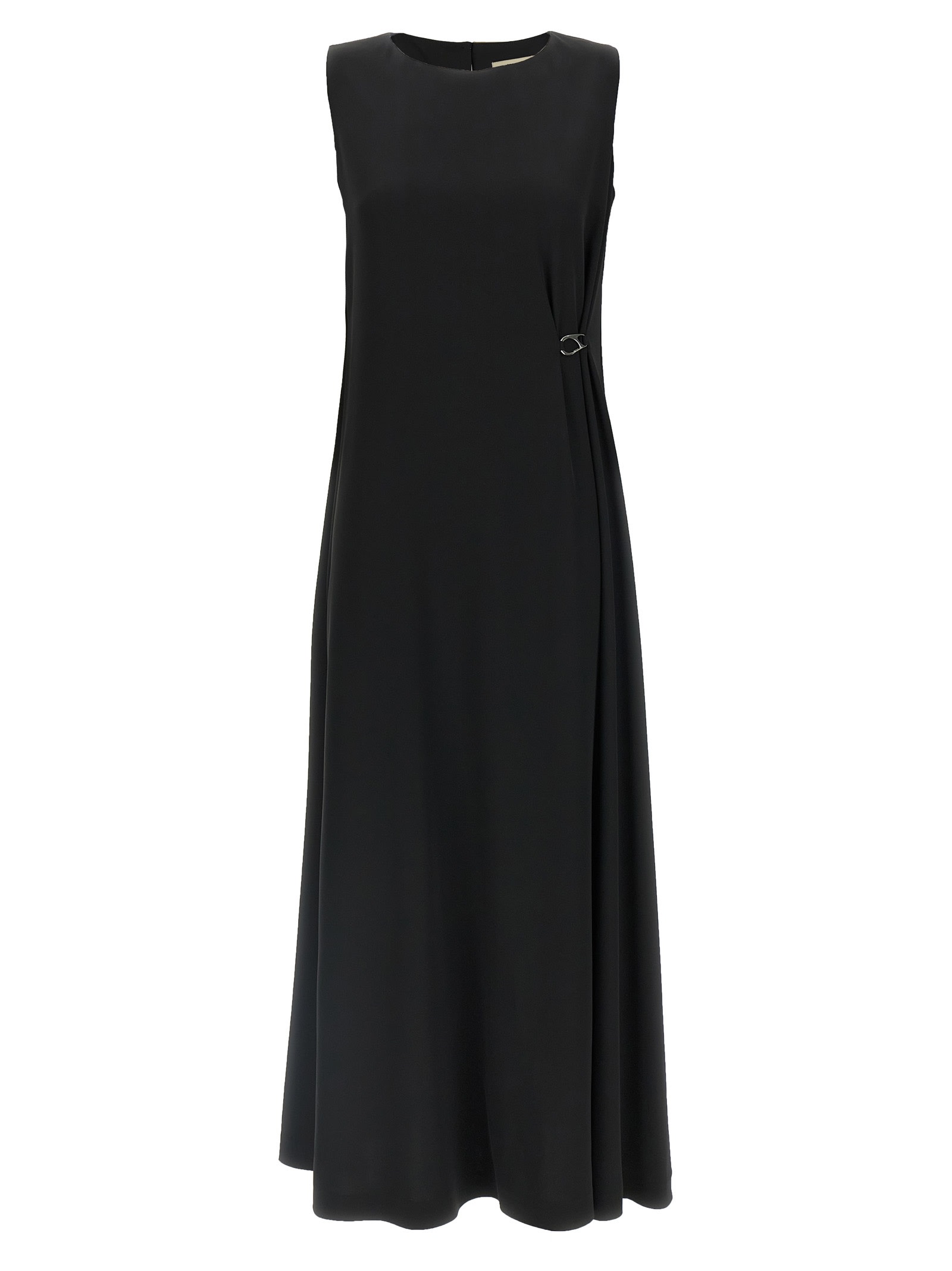 Herno Fluid Diagonal Dress In Black