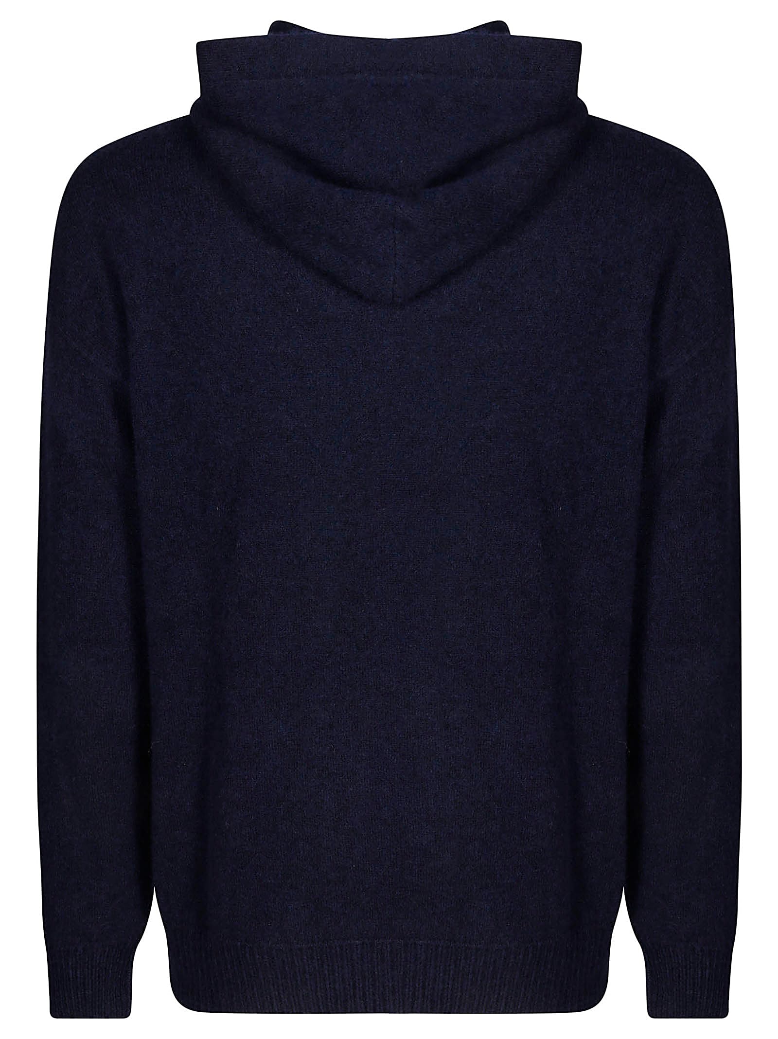 Shop Laneus Soft Cashmere Hoodie In Blue