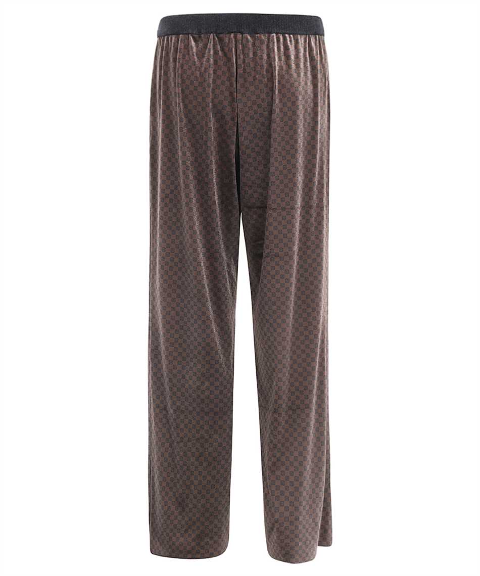 Shop Balmain Velvet Pajama Pants In Brown