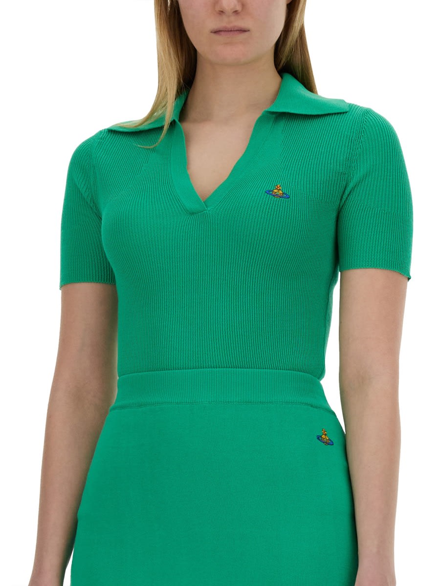 Shop Vivienne Westwood Polo Marina In Green