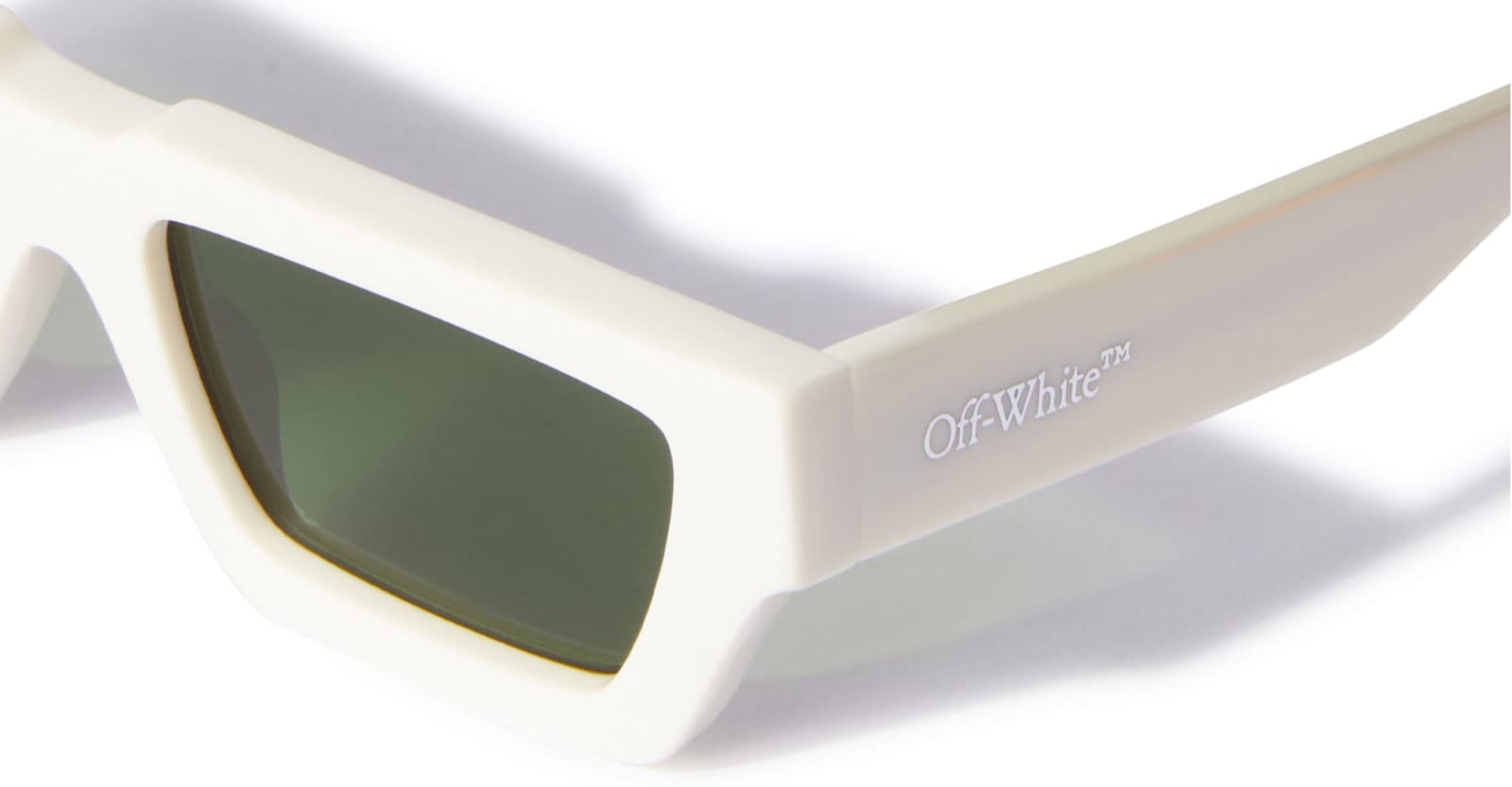 Shop Off-white Manchester - White / Green Sunglasses