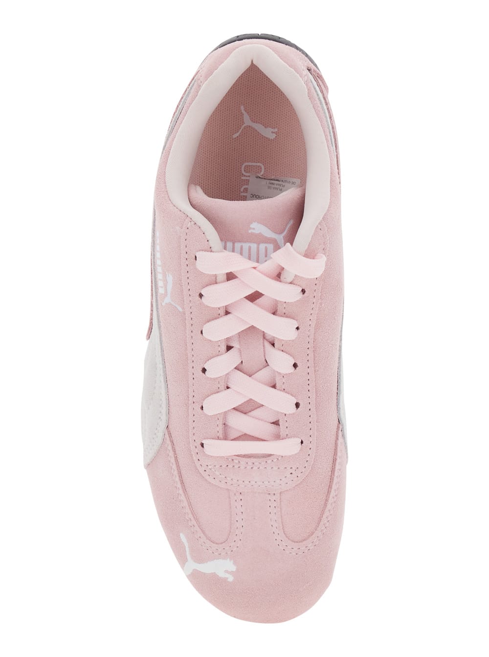 Puma Speedcat Pink Sneakers With Logo Print On The Side And Logo Lettering On The Side In Suede Unisex In Pink