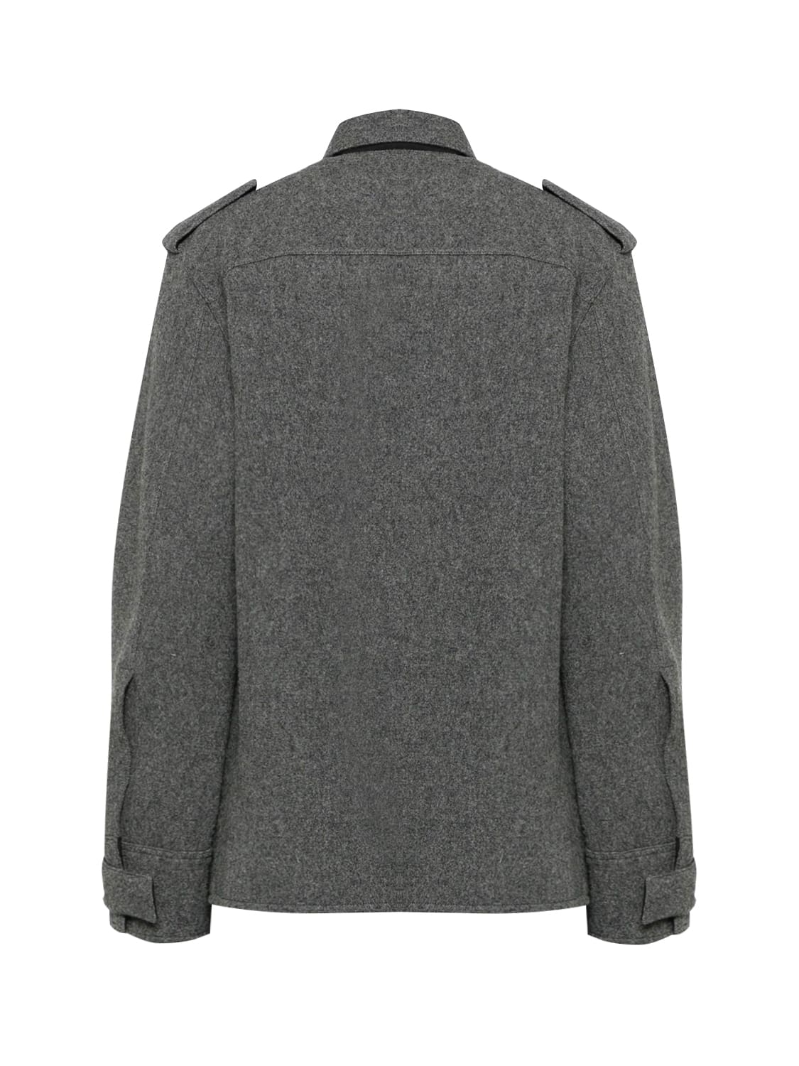 Jil Sander Structured Wool Shirt In Grey