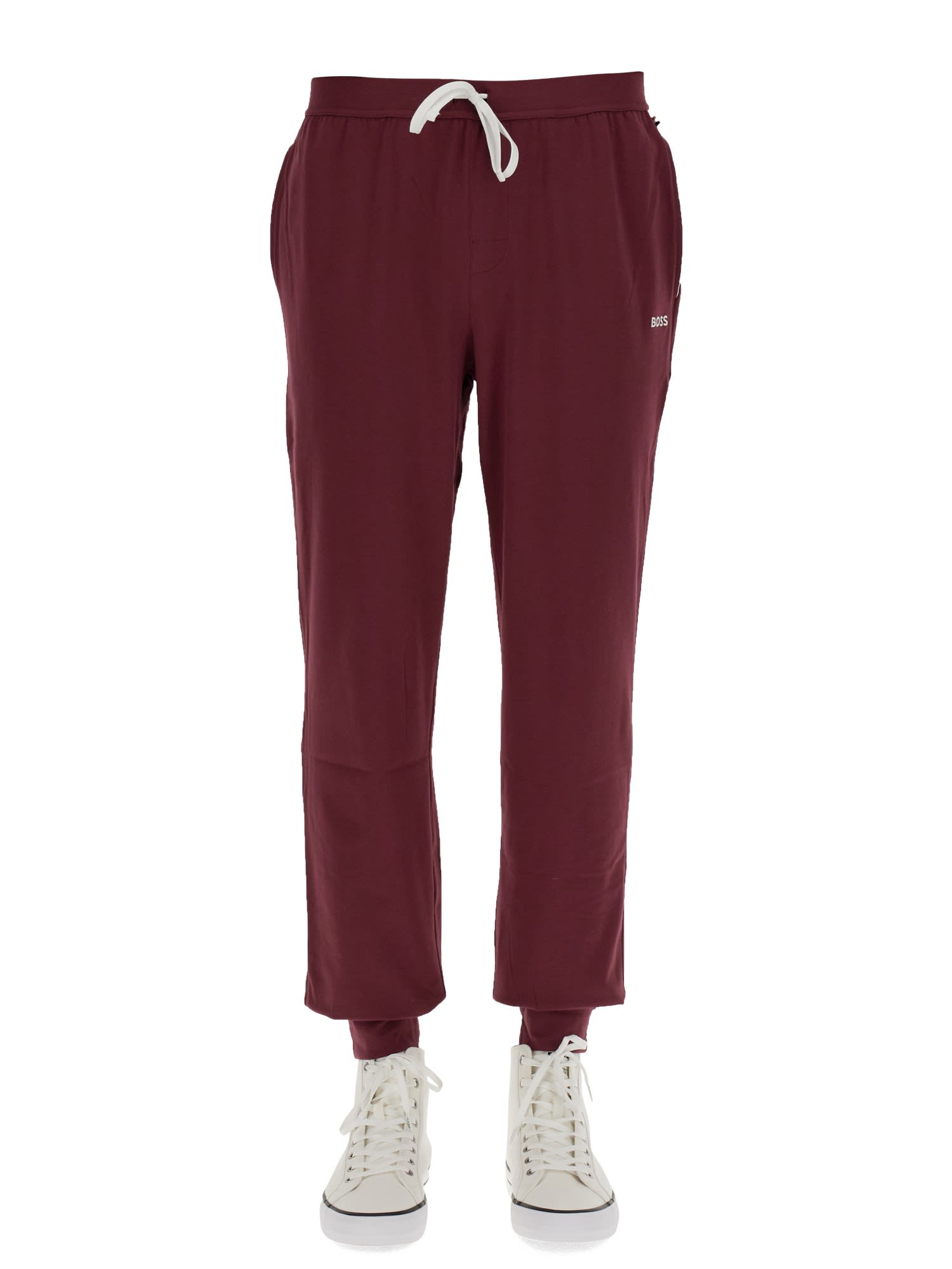 Hugo Boss Jogging Pants With Logo Embroidery