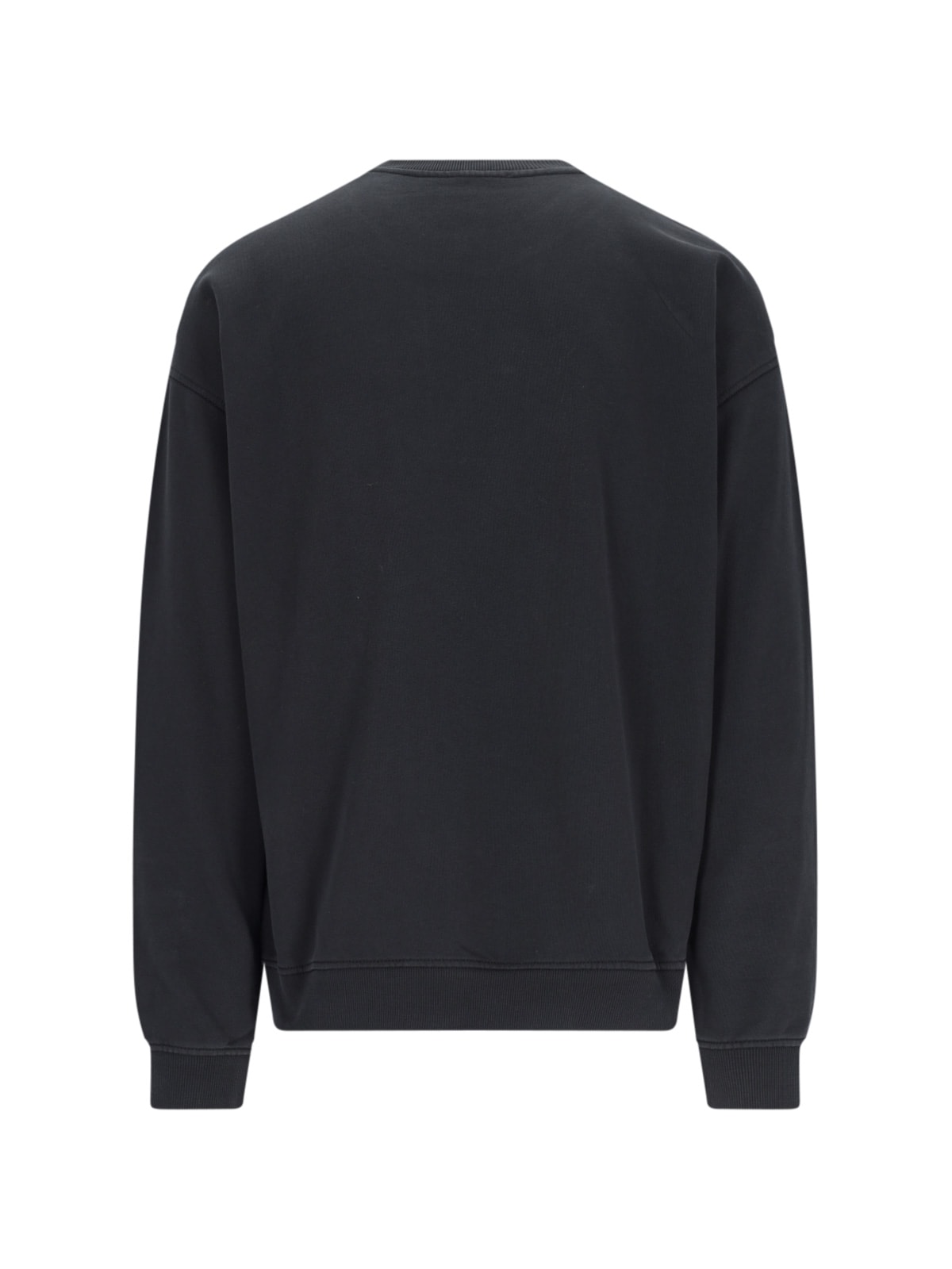Diesel Relaxed-fit Black Sweatshirt With Graphic Design In Black