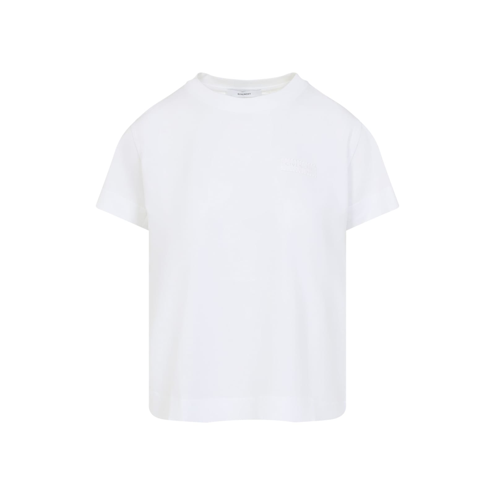 Givenchy Crew Neck Cotton T-shirt In White