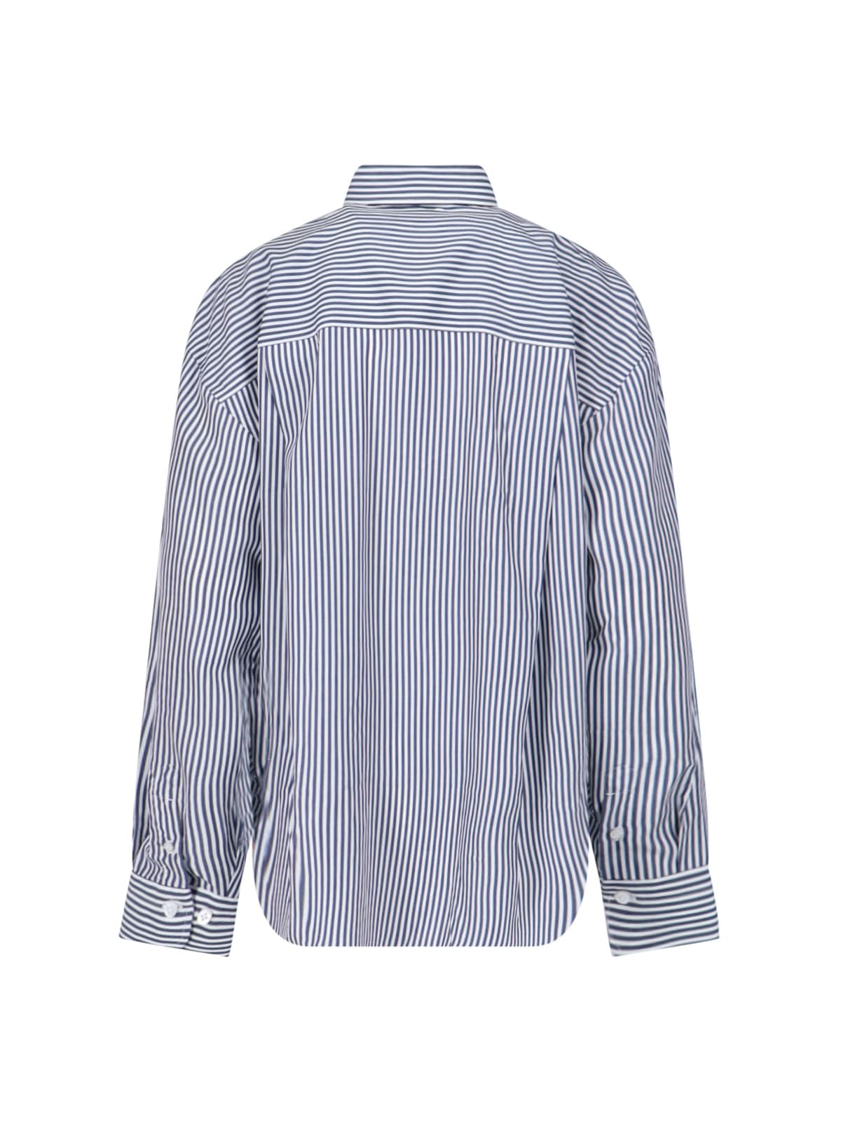 Finamore 1925 Stripe Shirt In Blu