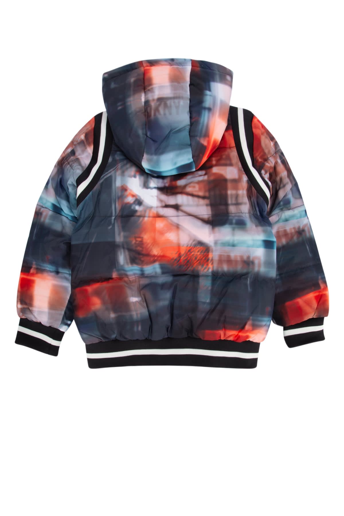 Dkny Nyc Lights Reversible Puffer Jacket In Unique