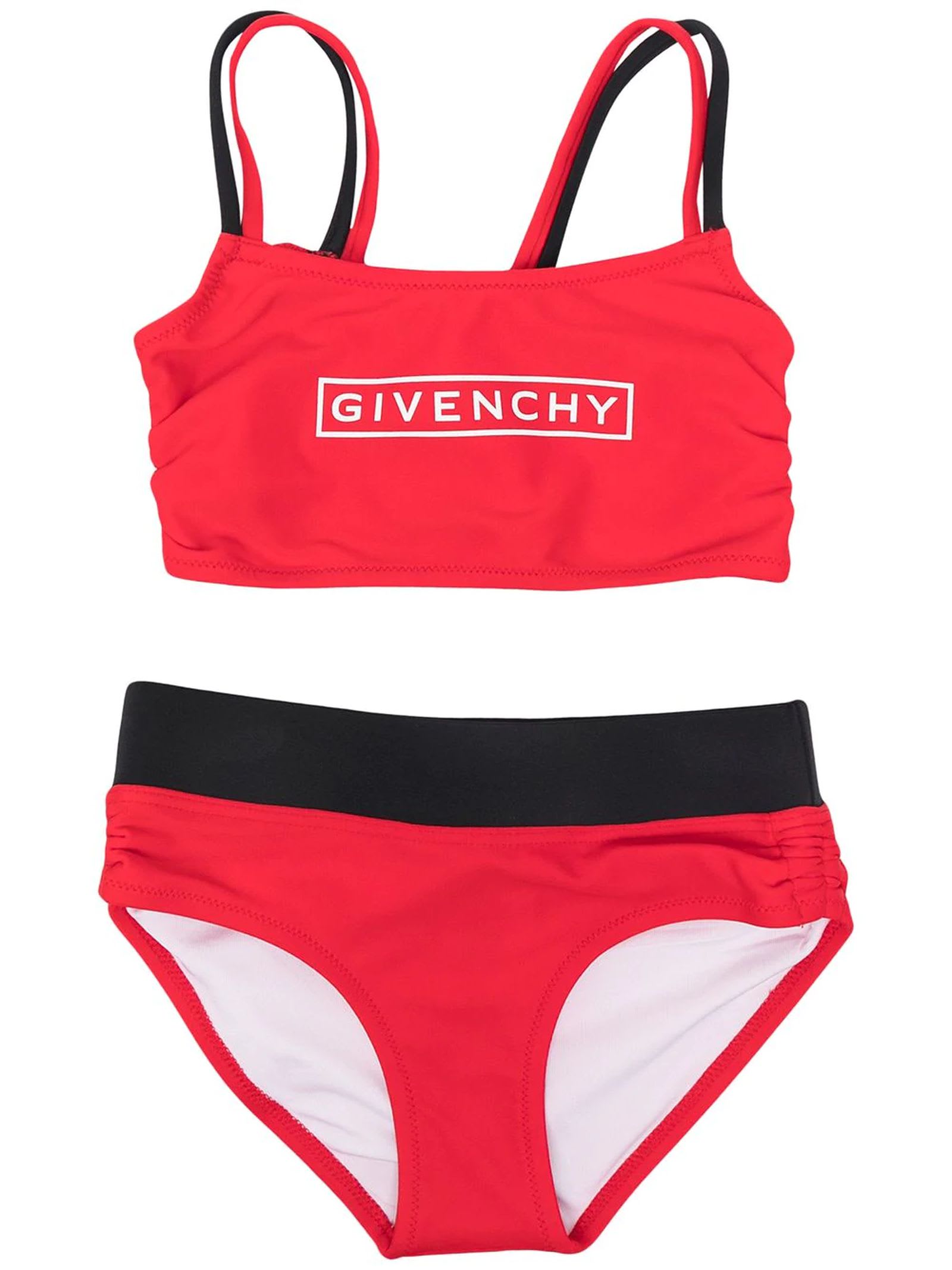 Givenchy Red And Black Bikini