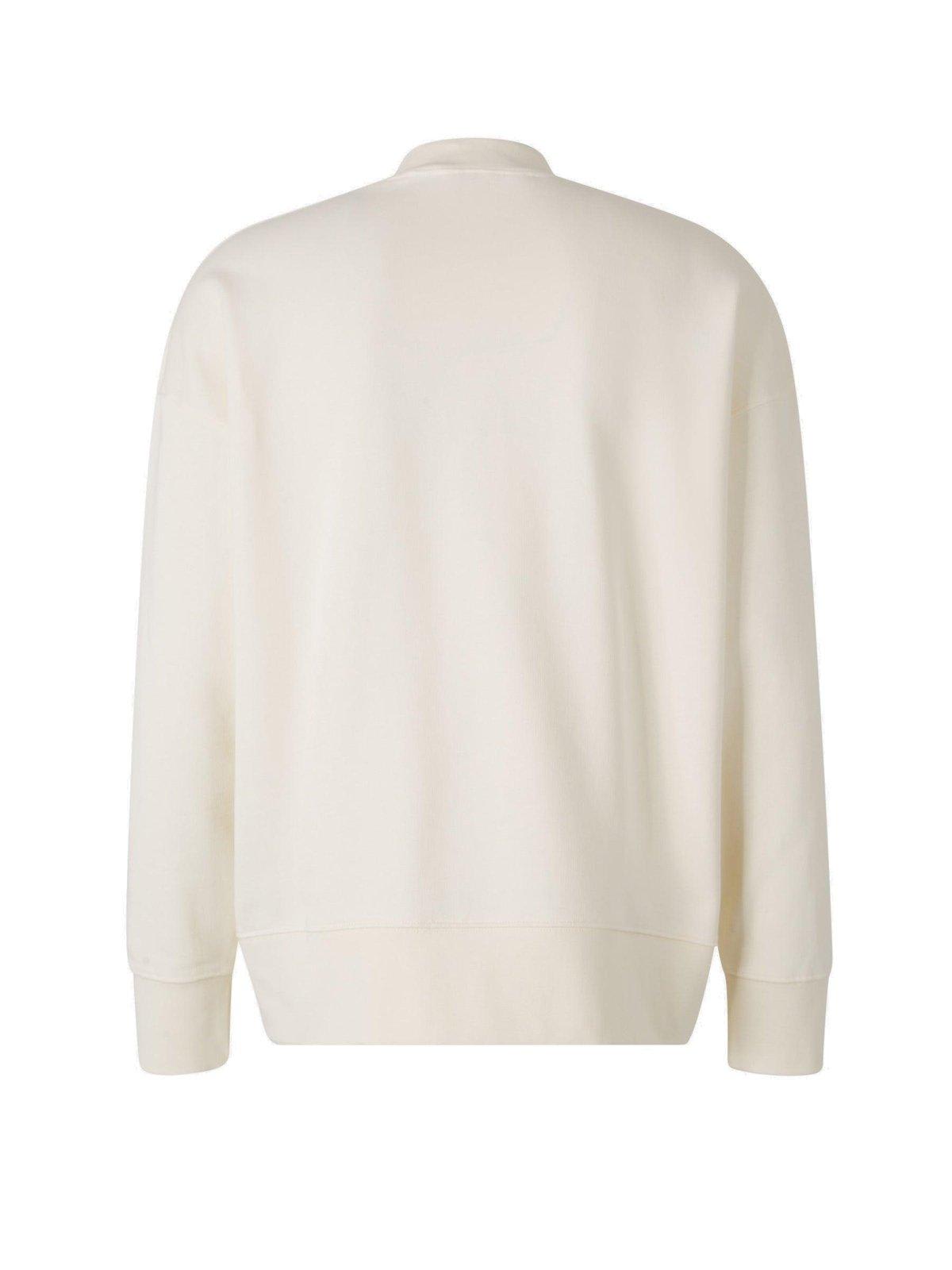 Palm Angels Bear In Mind Sweatshirt In Bianco
