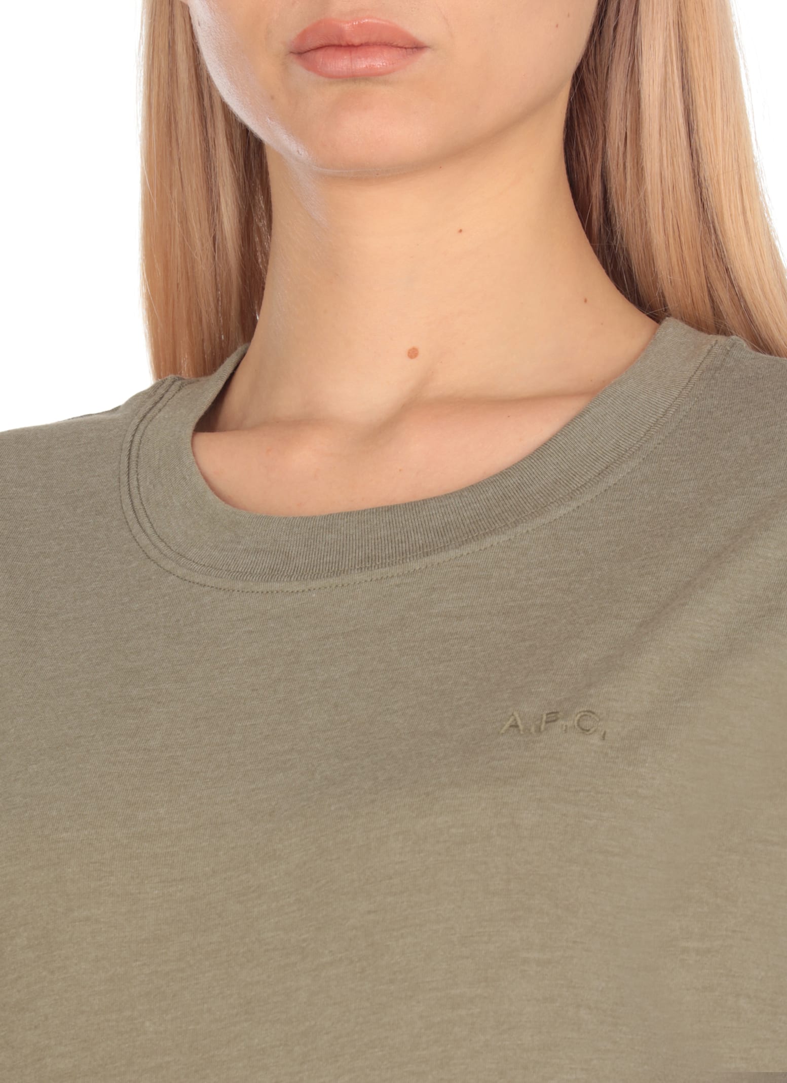 Apc T-shirt With Logo In Green