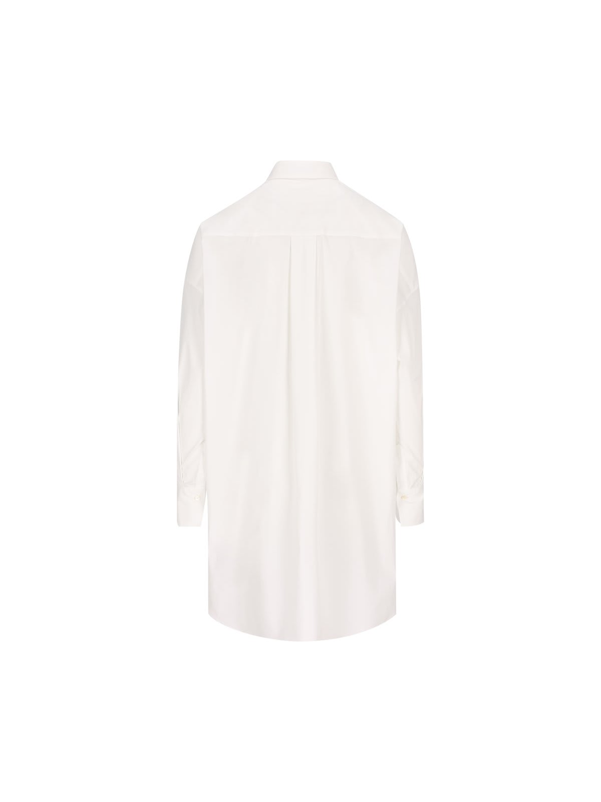 Shop Brunello Cucinelli Collared Long-sleeve Shirt In White