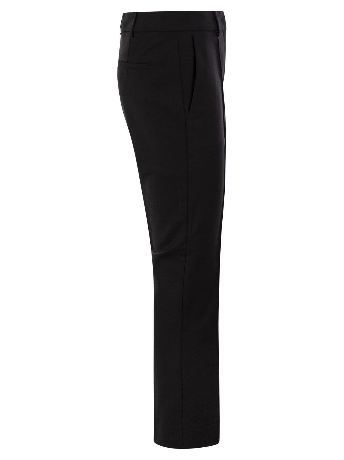 Shop Sportmax Asiago Pleat Detailed Trousers In Black