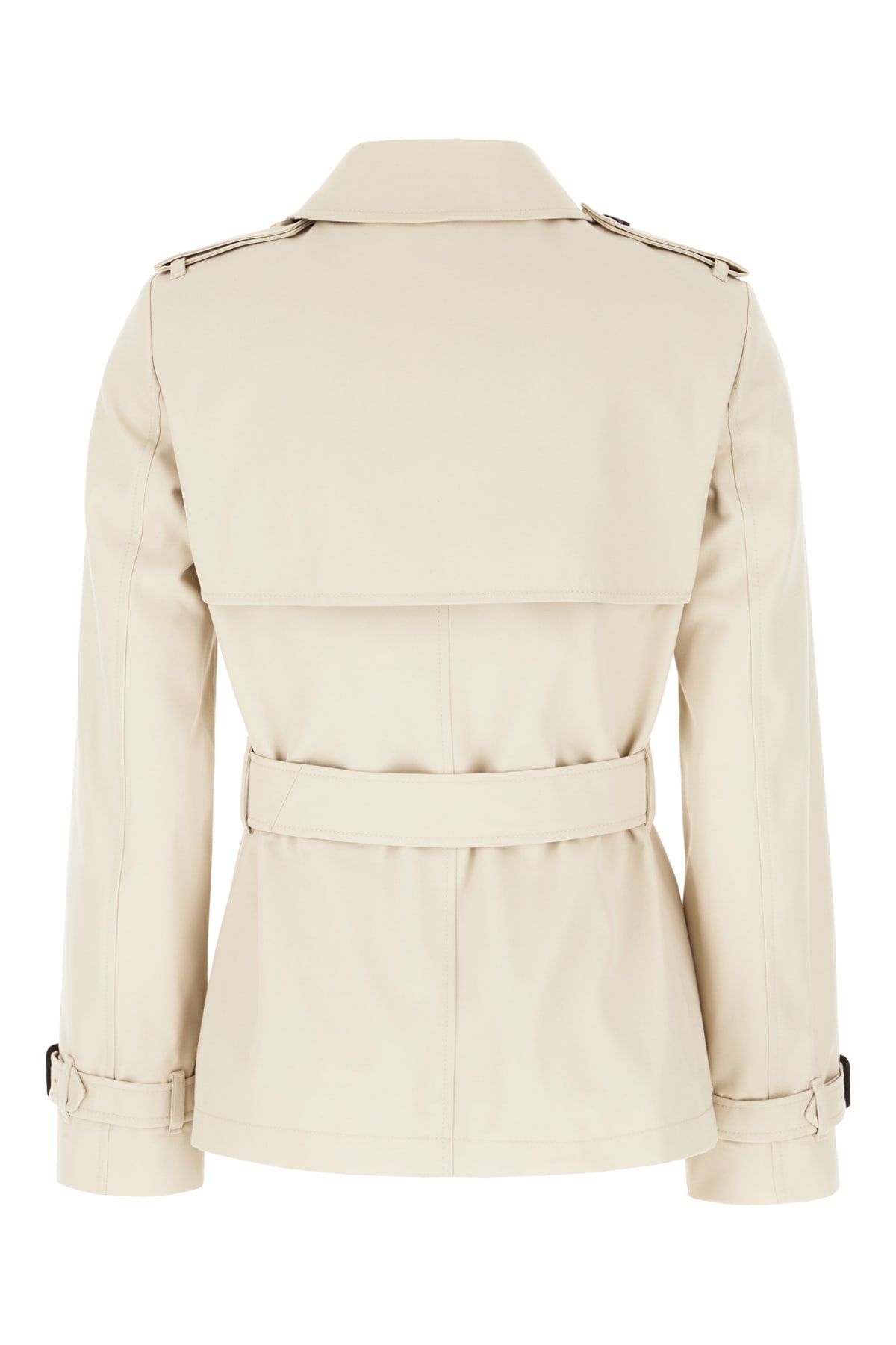 Burberry Sand Trench Polyester Blend Coat In Taupe