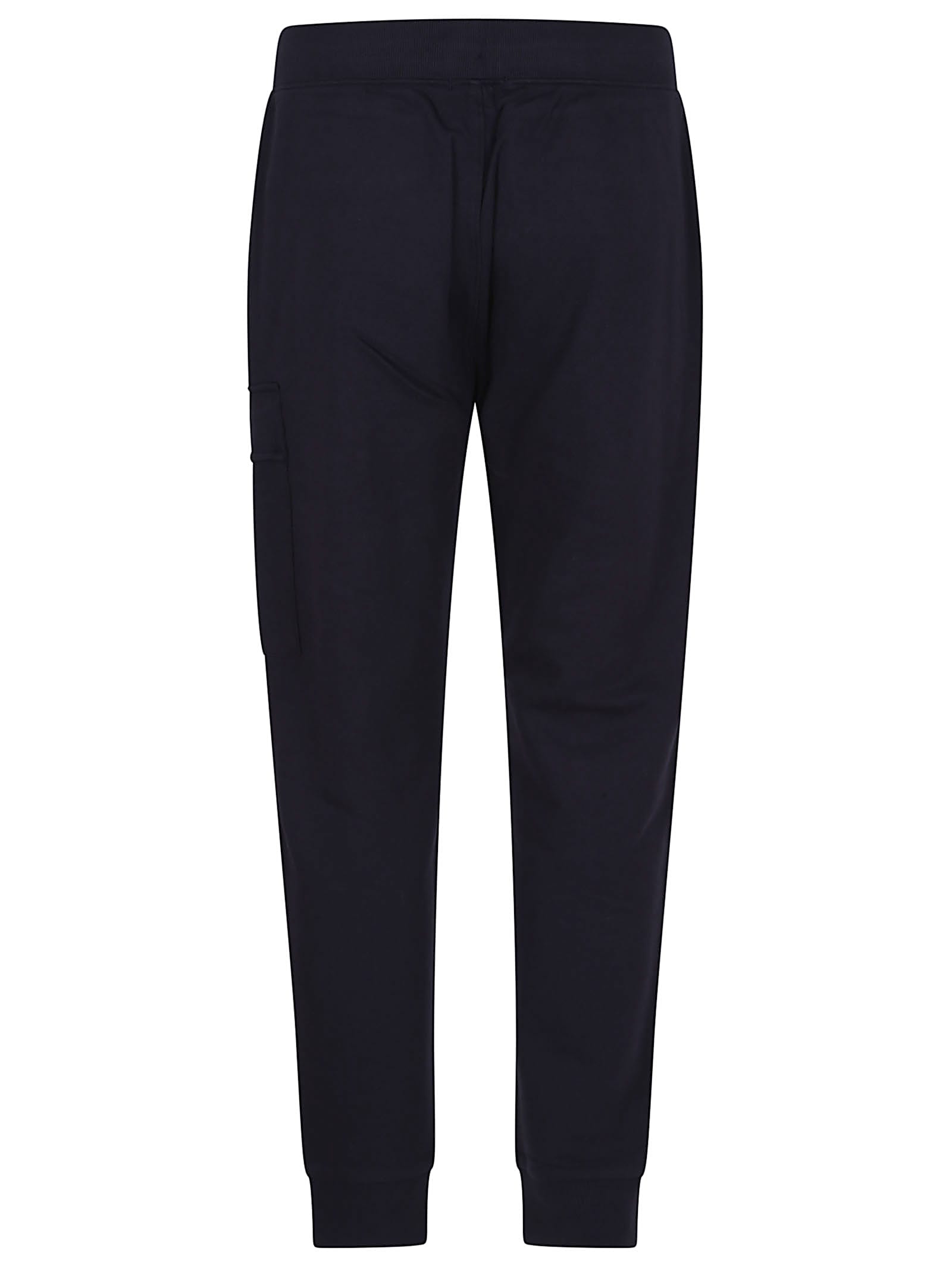 C.p. Company Sweatpants Cargo Pant In Diagonal Raised Fleece In Black