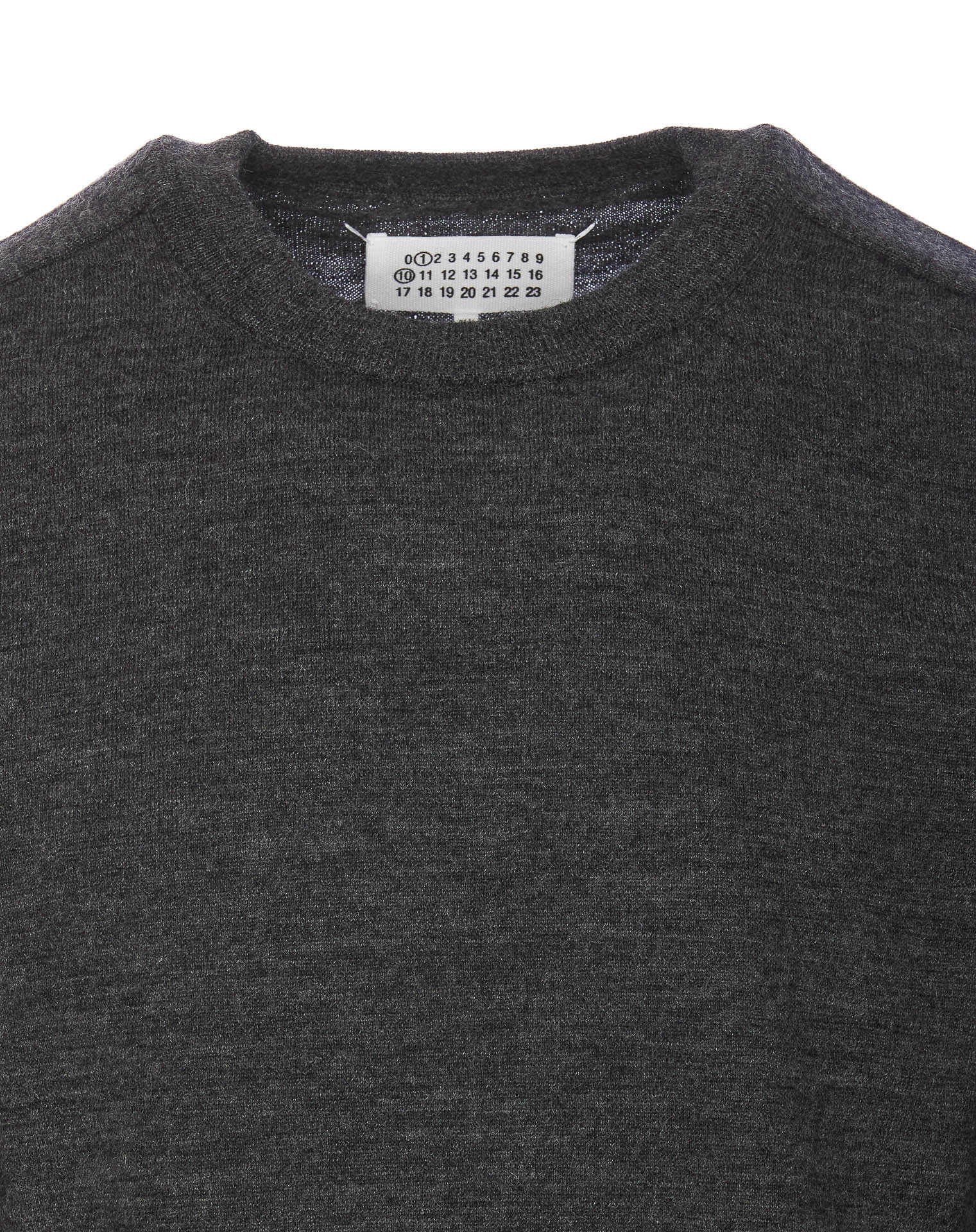 Shop Maison Margiela Elbow Patch Sweater In Grey