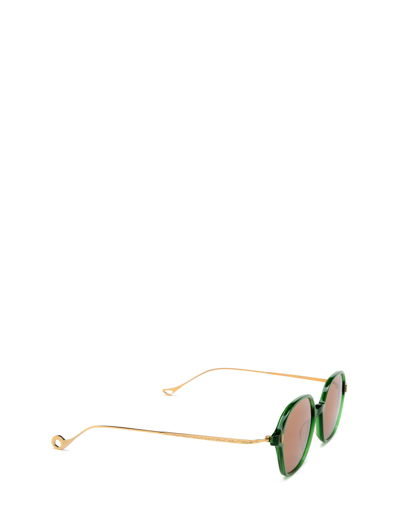 Shop Eyepetizer Windsor Transparent Green Sunglasses