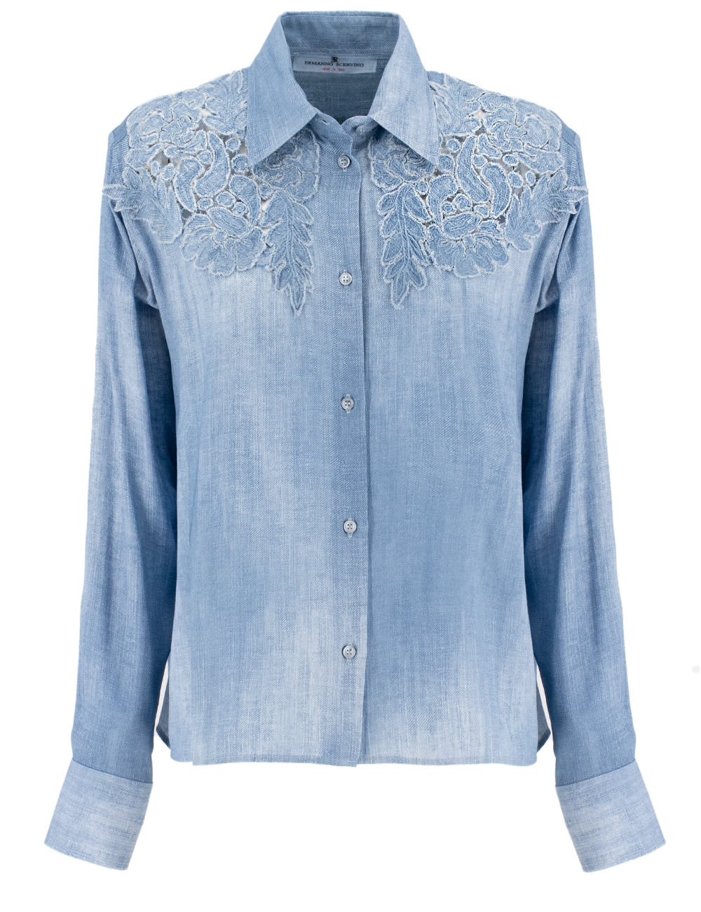 Embroidered Denim Shirt