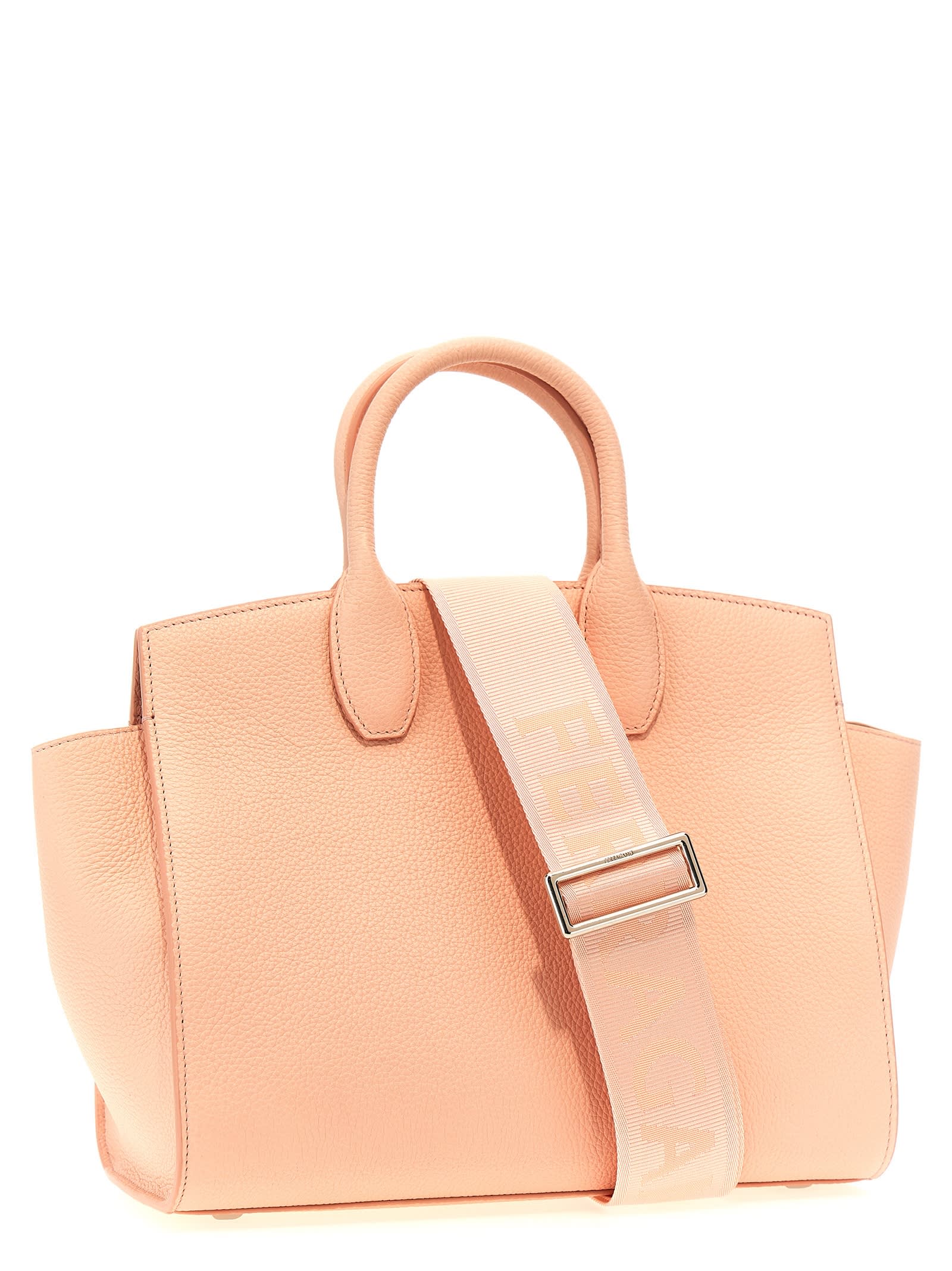 Shop Ferragamo The Studio Small Soft Handbag In Pink