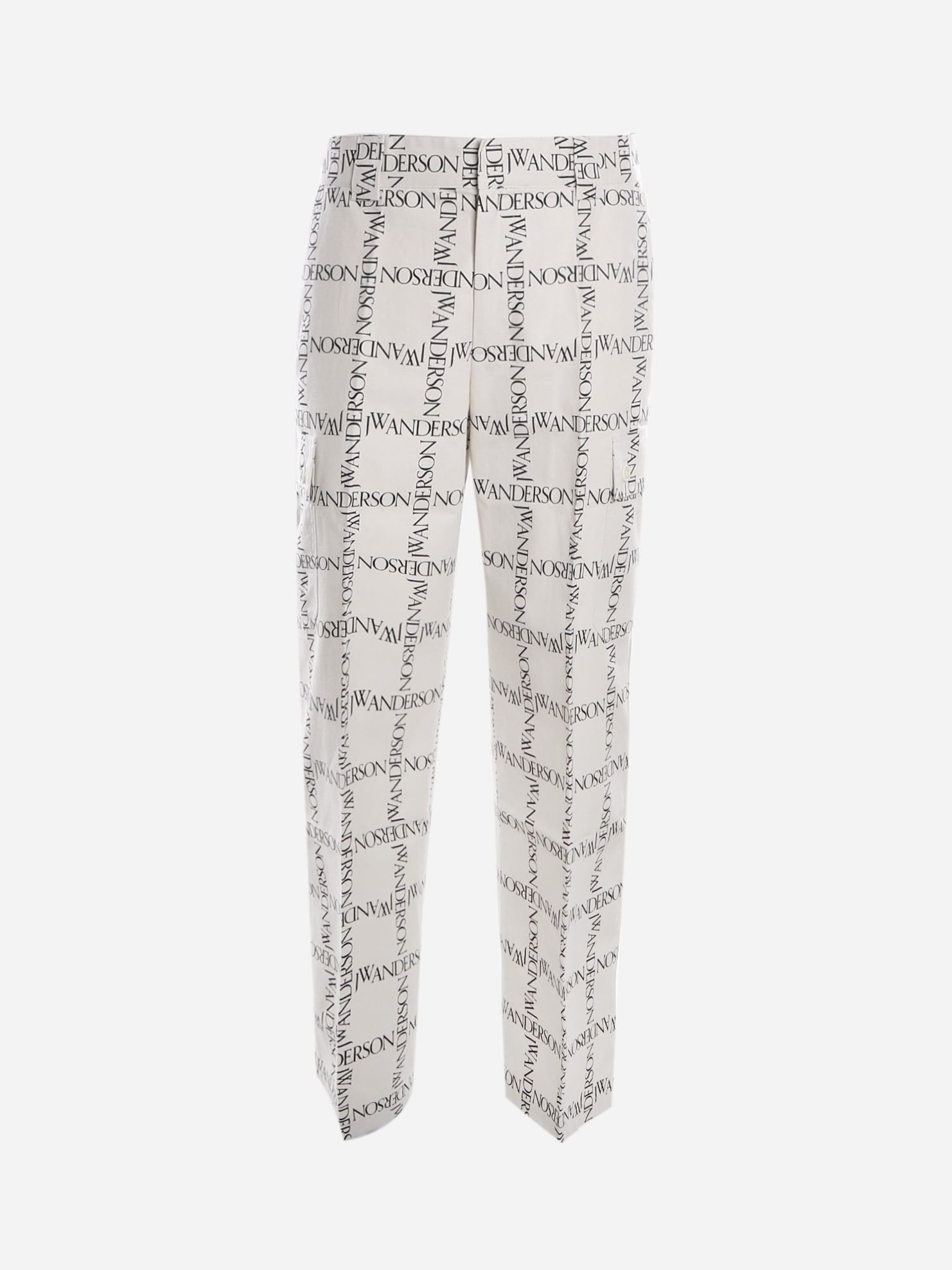 J.W. Anderson Cotton Trousers With All-over Logo Print