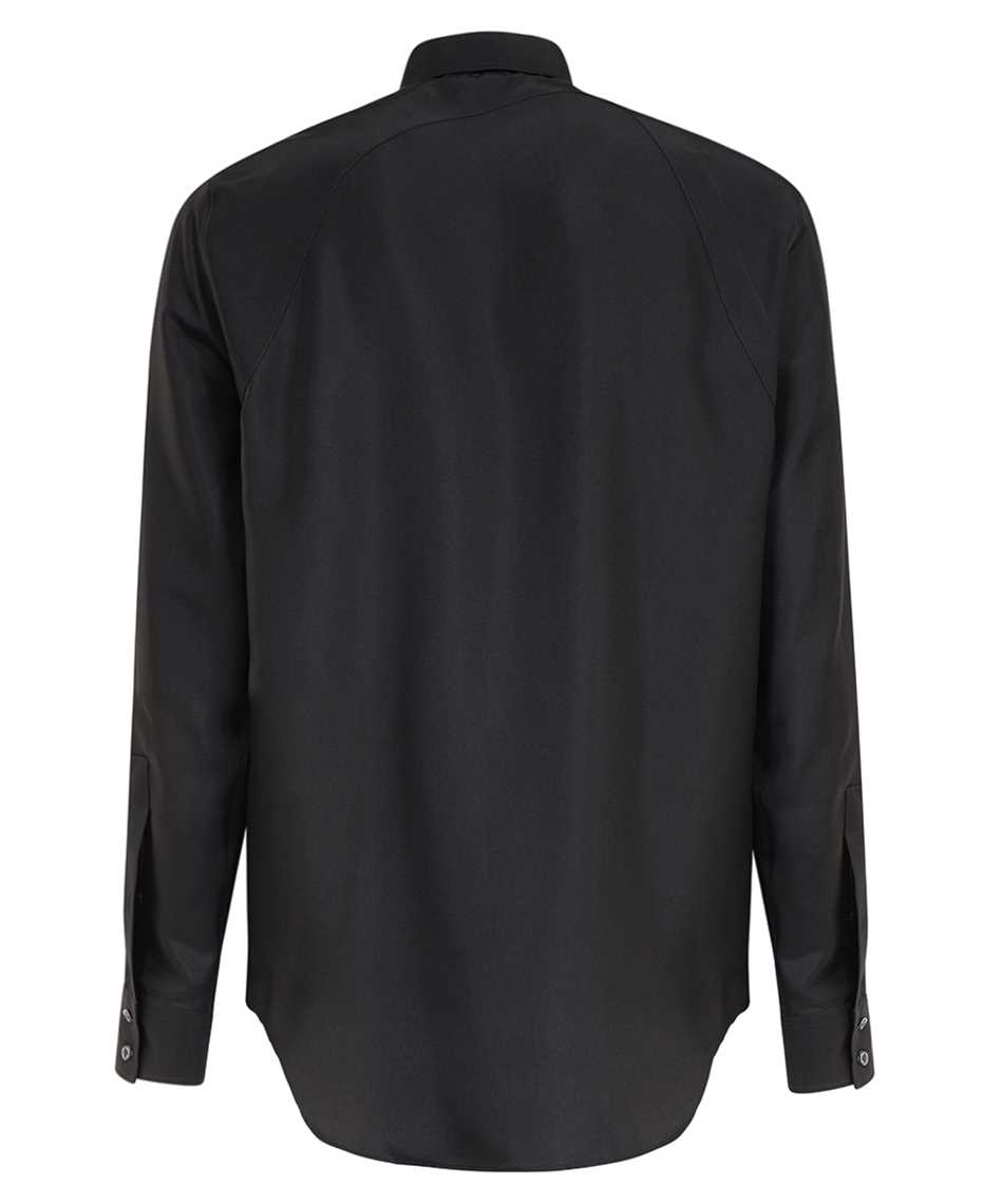 Shop Alexander Mcqueen Harness Silk Shirt In Black