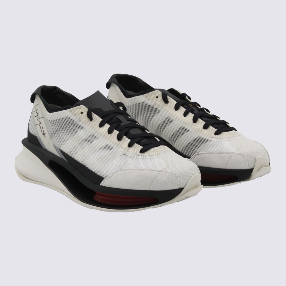Y-3 White Gendo Run Sneakers In Multi
