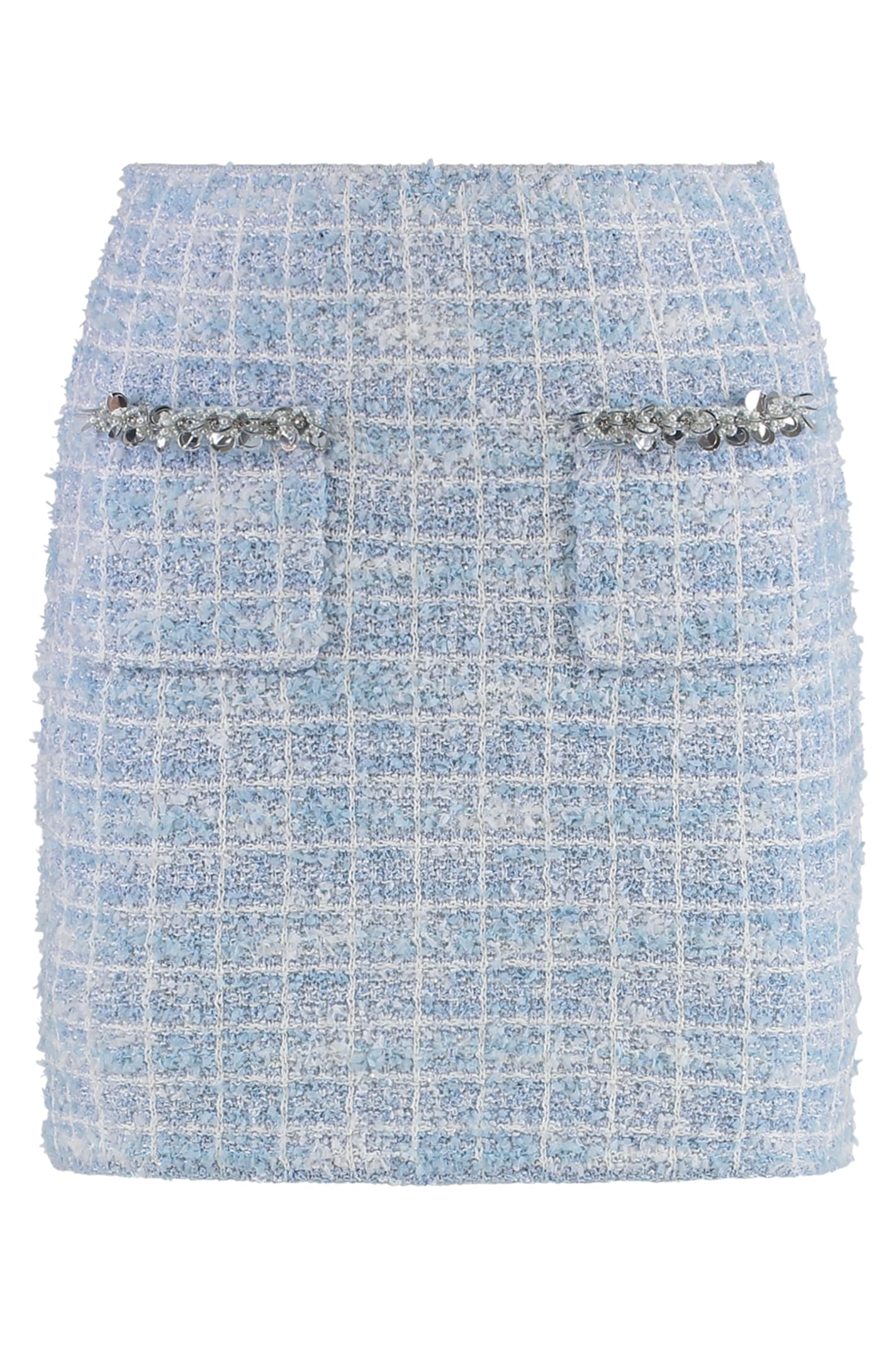 Self-portrait Knitted Mini Skirt