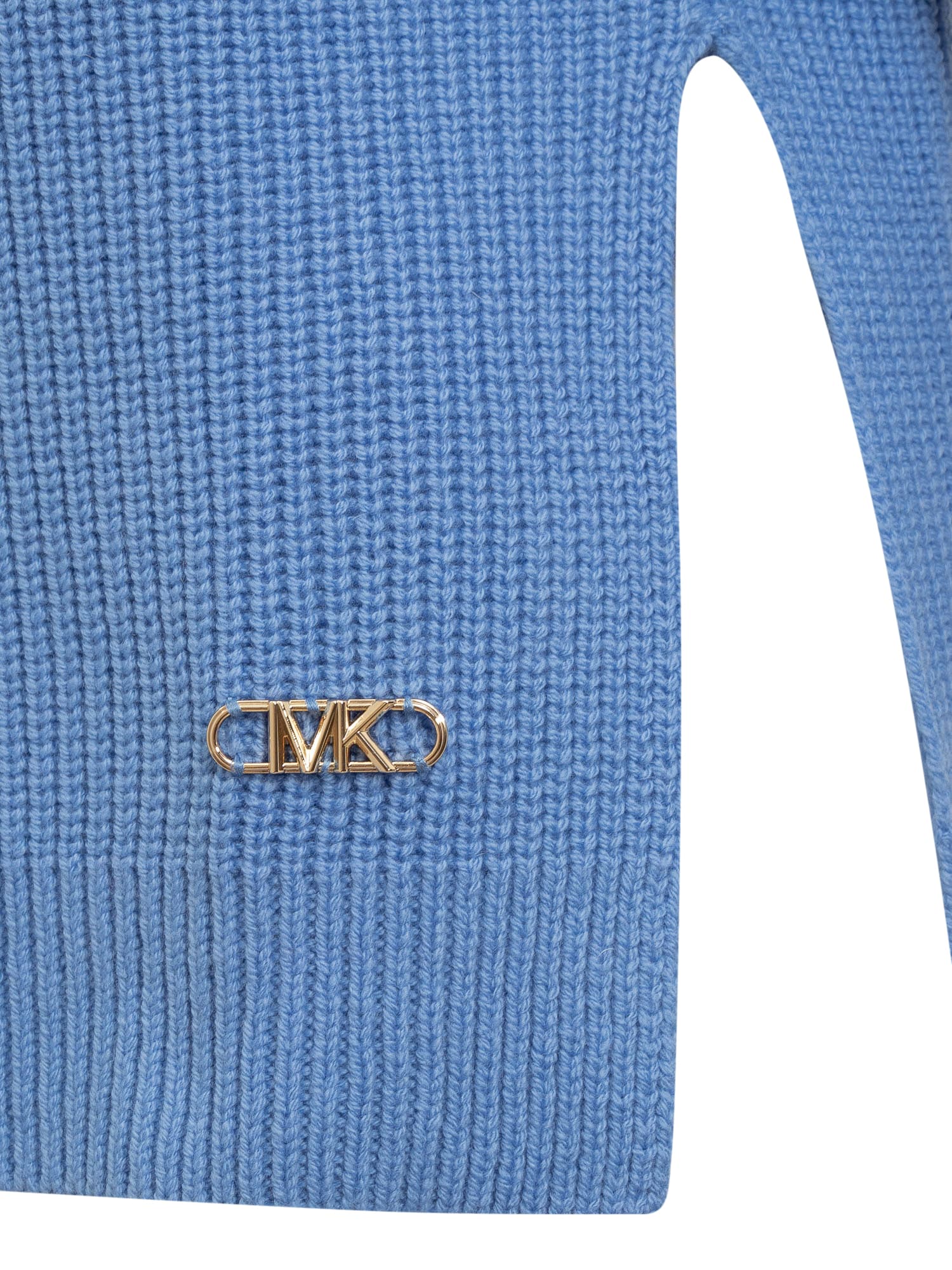 Shop Michael Michael Kors Single Color Sweater In Crew Blue
