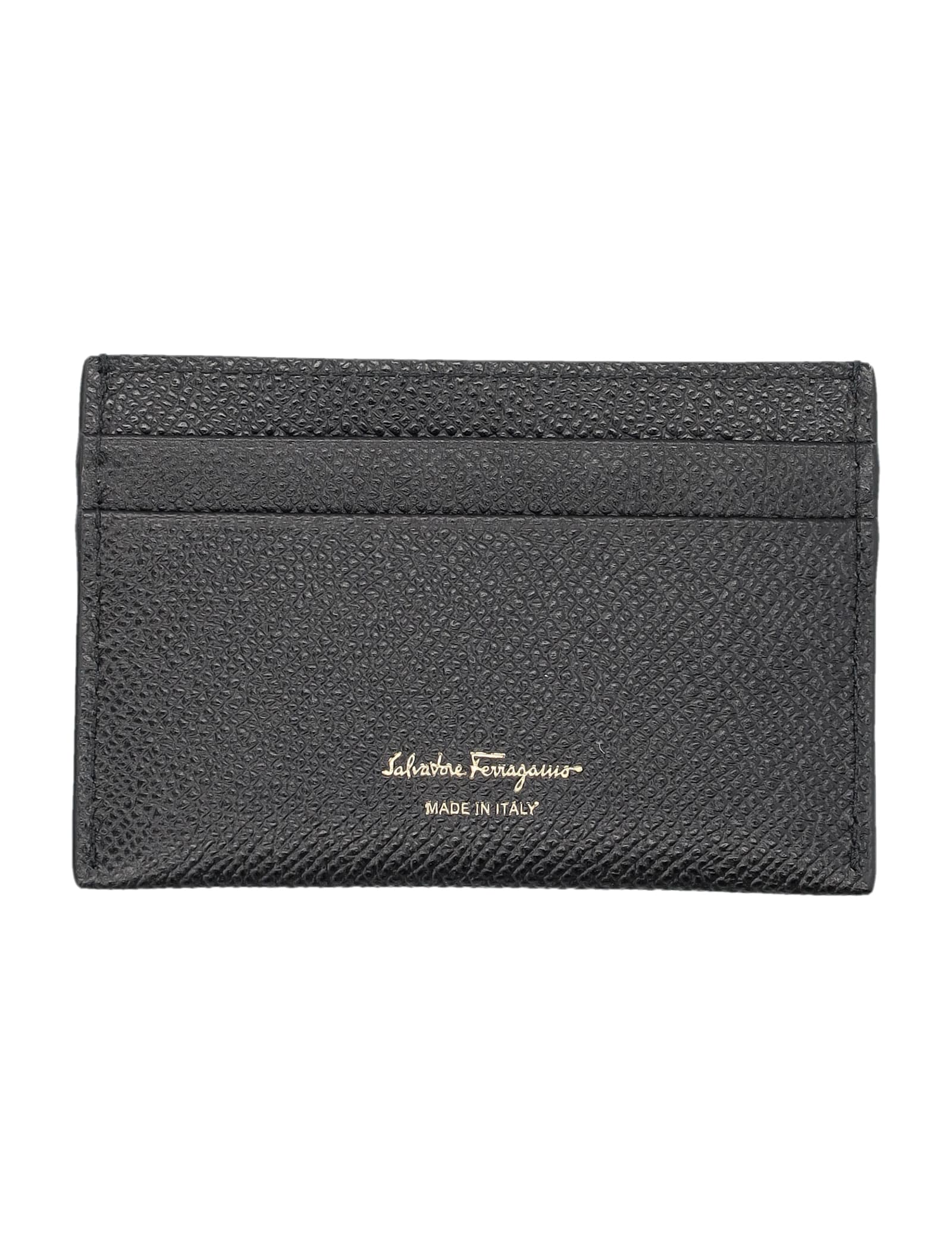 Shop Ferragamo Gancini Cardholder In Nero