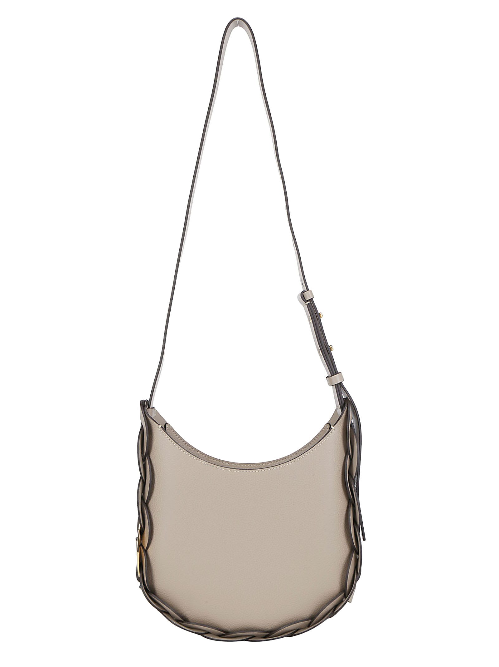 small grey shoulder bag