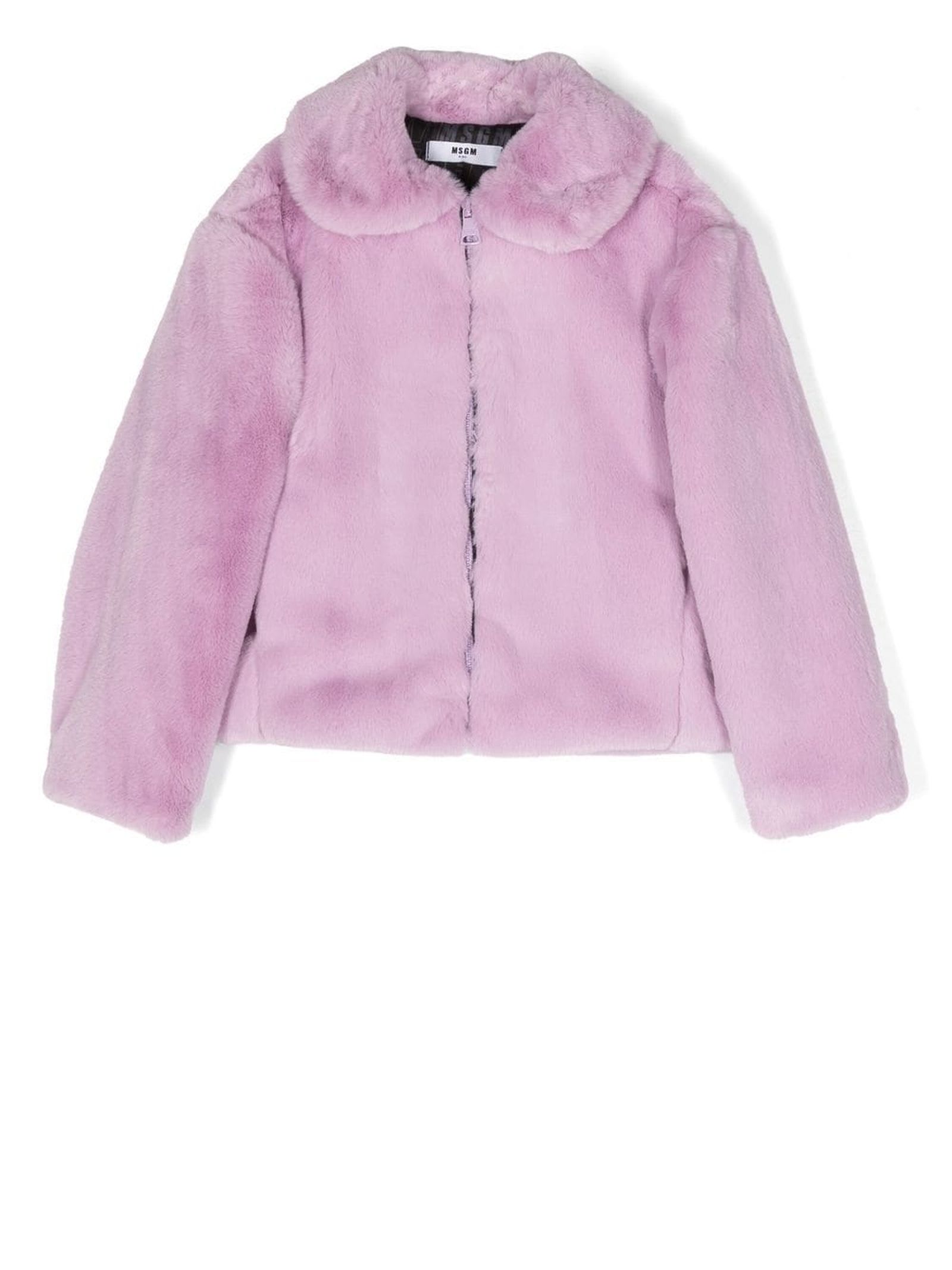 MSGM Lilac Polyester Jacket