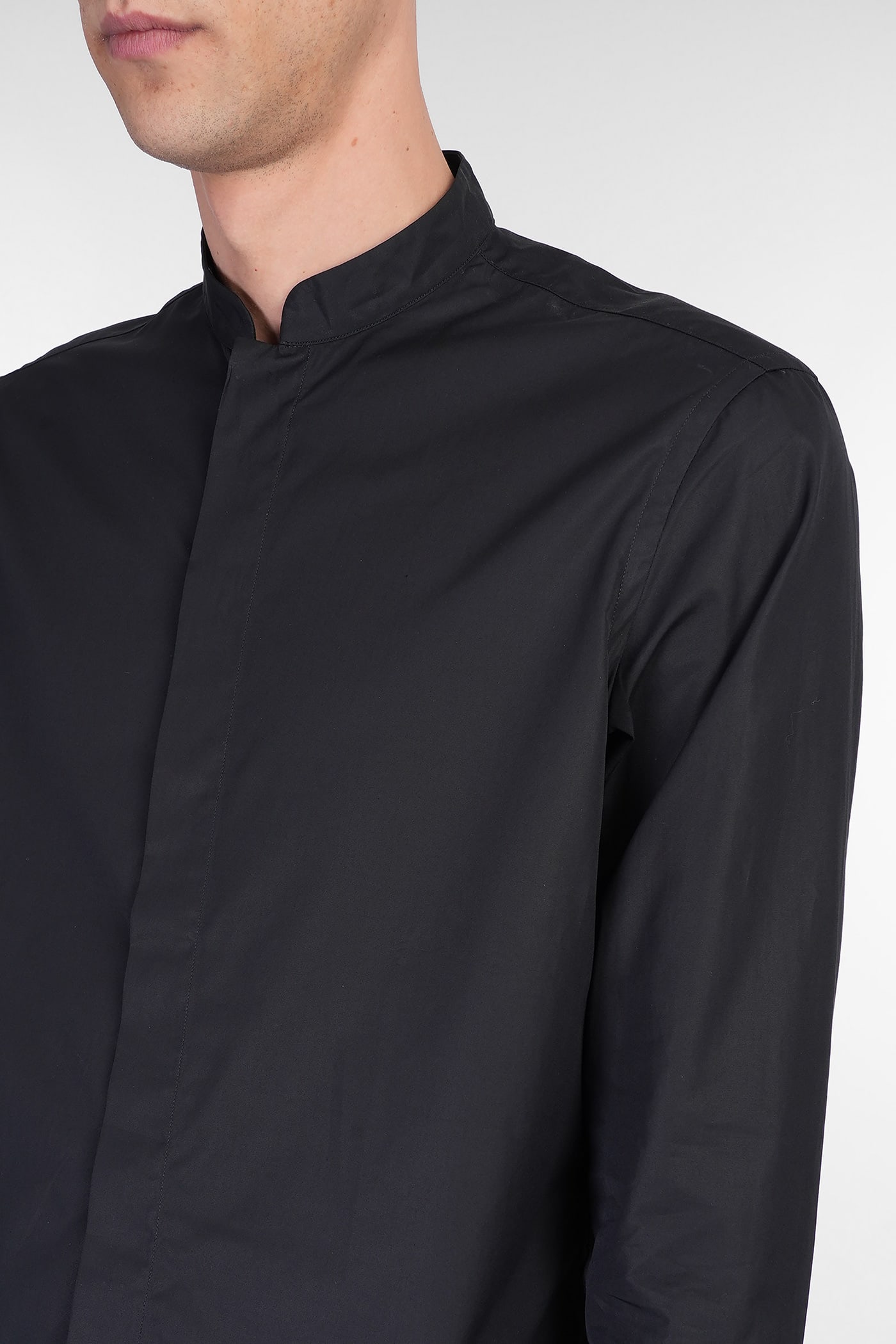 Lardini Shirt In Black Cotton